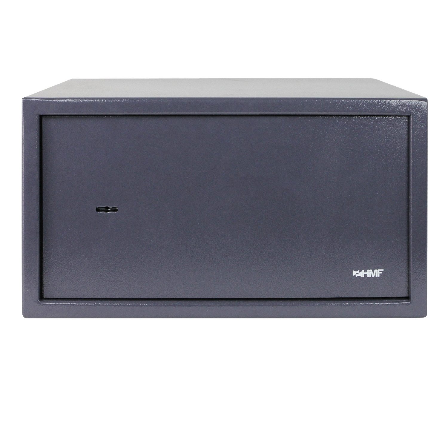 HMF Möbeltresor Safe Tresor mit Schlüssel, Möbeltresor, passend für Laptop und Ordner, 45 x 25 x 36,5 cm, Anthrazit