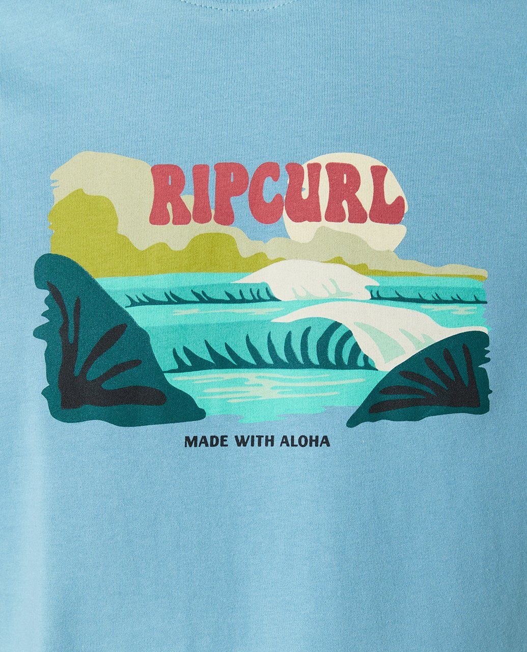 Rip Curl Print-Shirt Kurzärmeliges Horizon T-Shirt Front Print