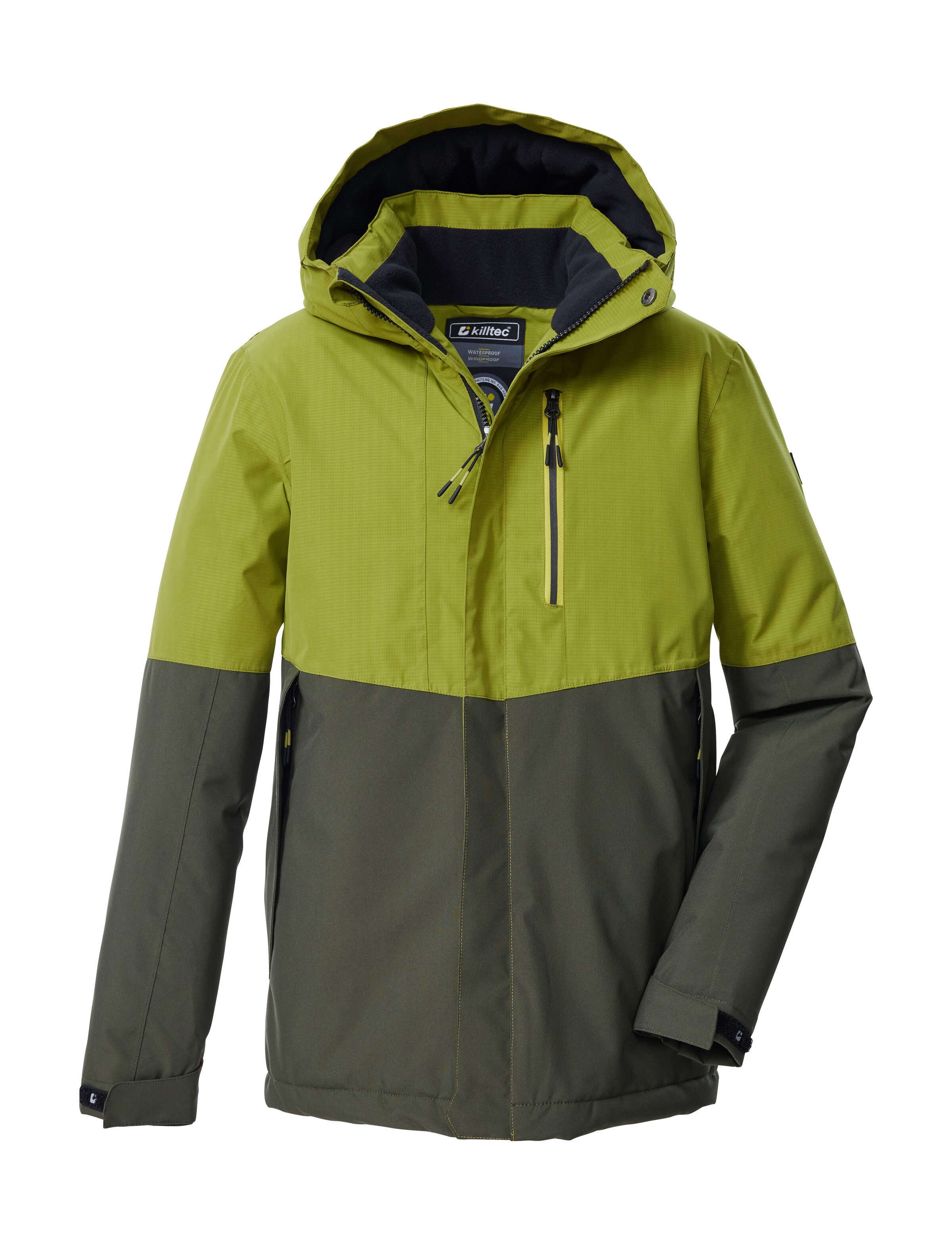Killtec Funktionsjacke KOW 222 BYS JCKT Wind- u. wasserdichte Kinderjacke mit Fleece, reflektierender Print