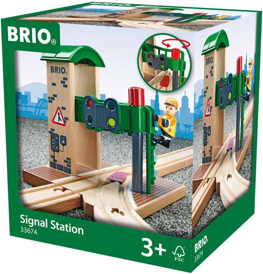 BRIO® Spielzeugeisenbahn-Gebäude BRIO® WORLD, Signal Station