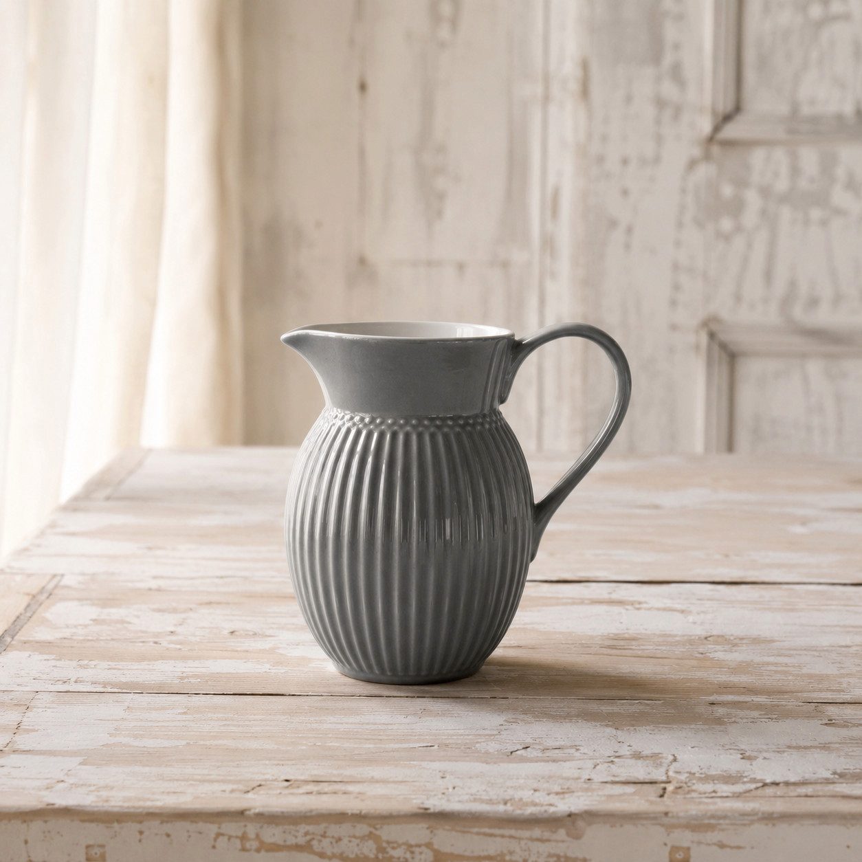 Greengate Wasserkrug GreenGate Krug Alice Steingrau 0,5 L