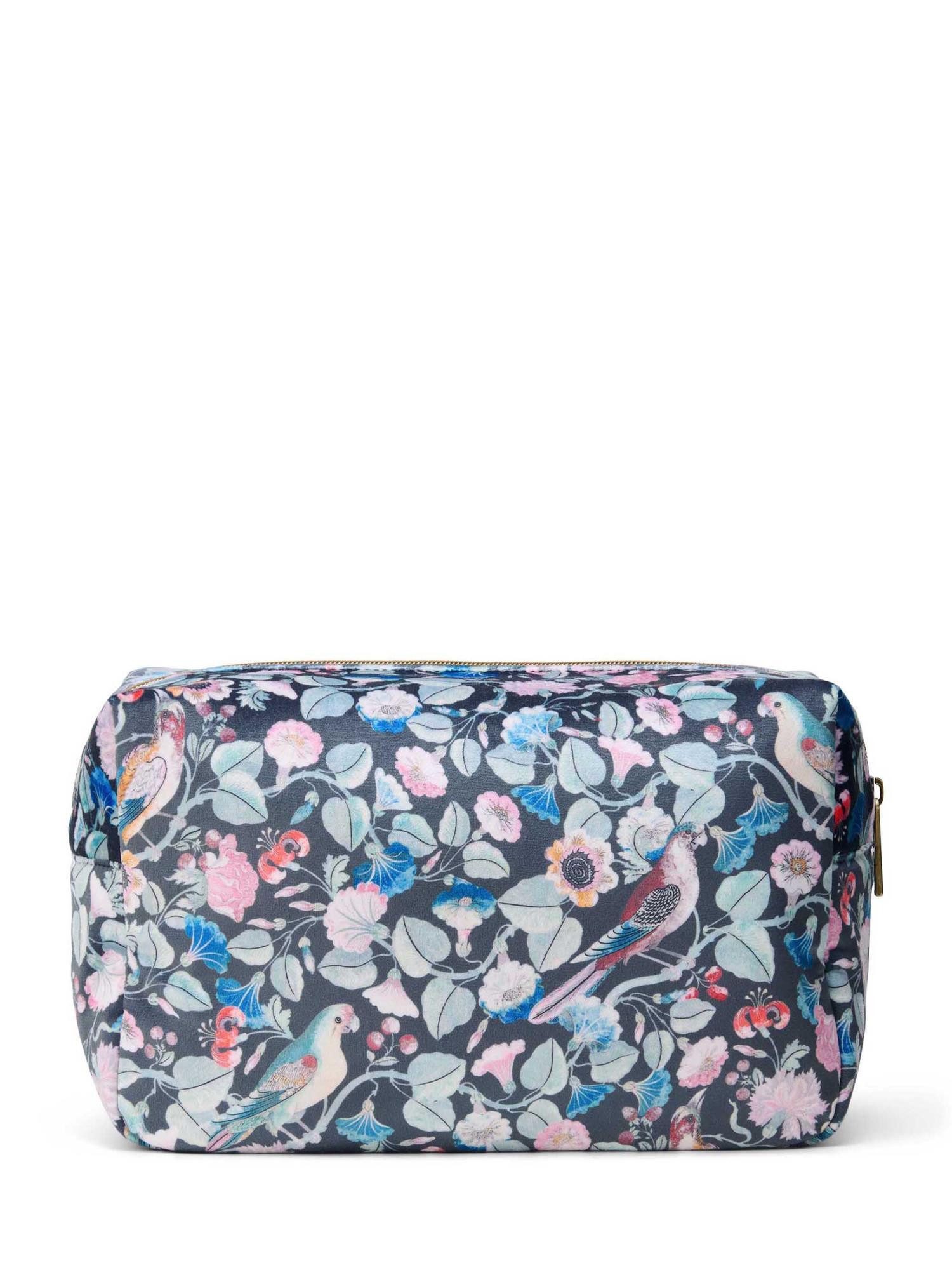 Essenza Kulturbeutel Pepper Aleste (1-tlg), mit Blumen- und Vogelmotiv, Reißverschluss