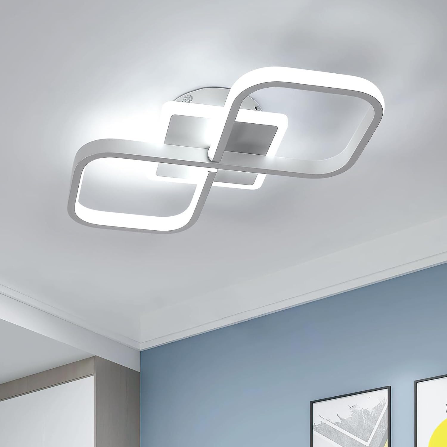 Riserva LED Deckenleuchte Comely LED Deckenleuchte 36W 4000LM Weiß Quadratisch Küche