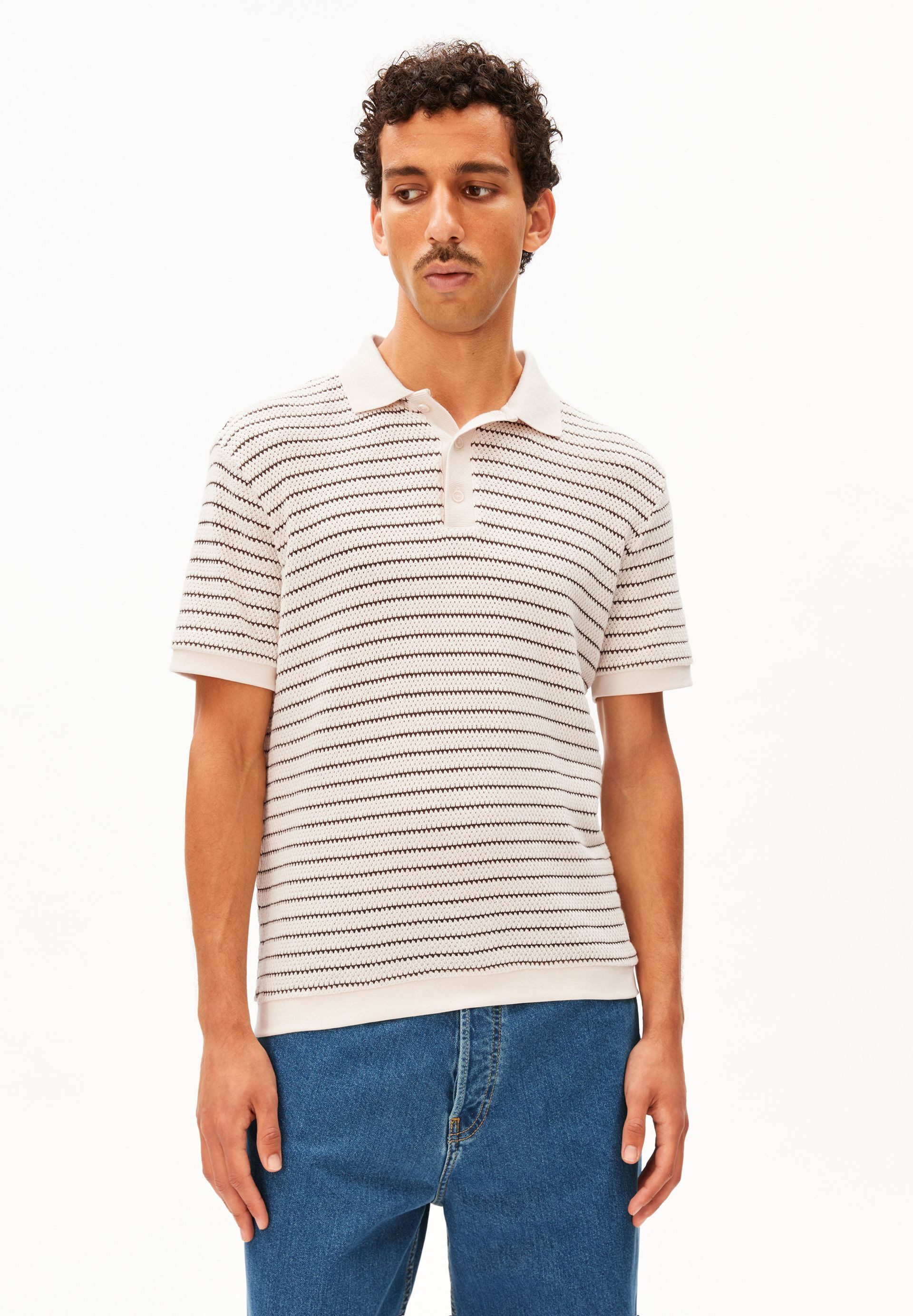 Armedangels Poloshirt MAARIO KNIT Strickpoloshirt aus 100% Bio-Baumwolle Regular Fit