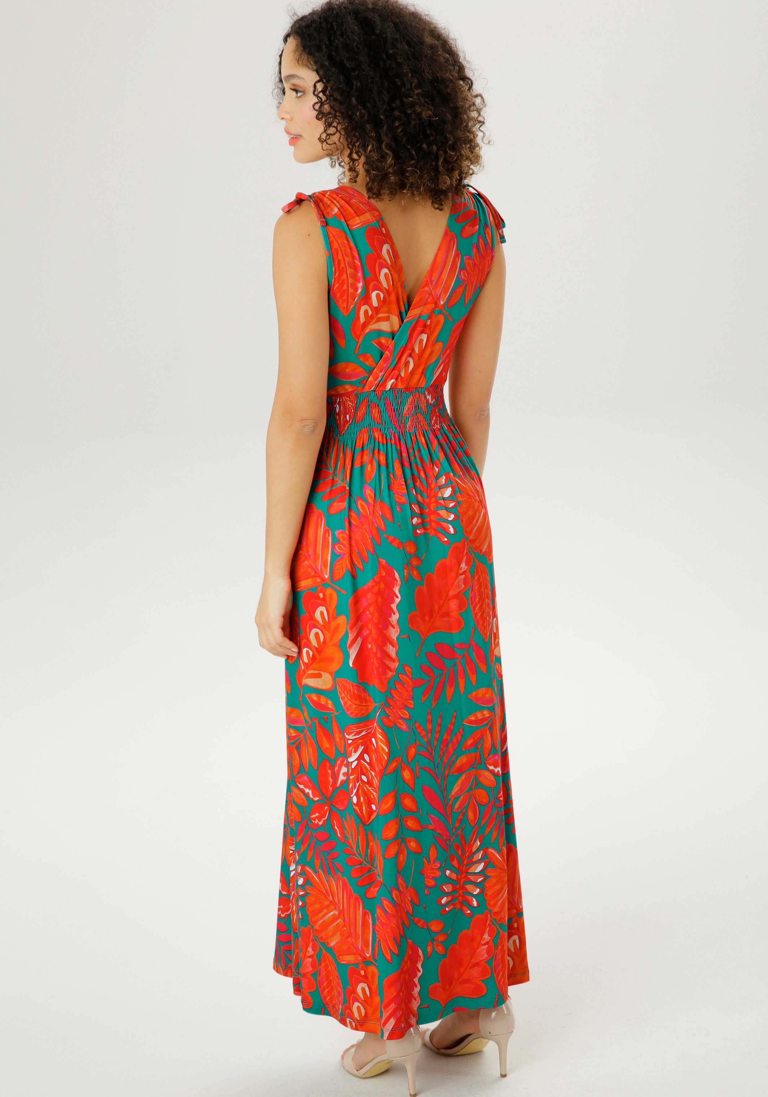 Aniston SELECTED Sommerkleid mit breiten Trägern zum Raffen günstig online kaufen
