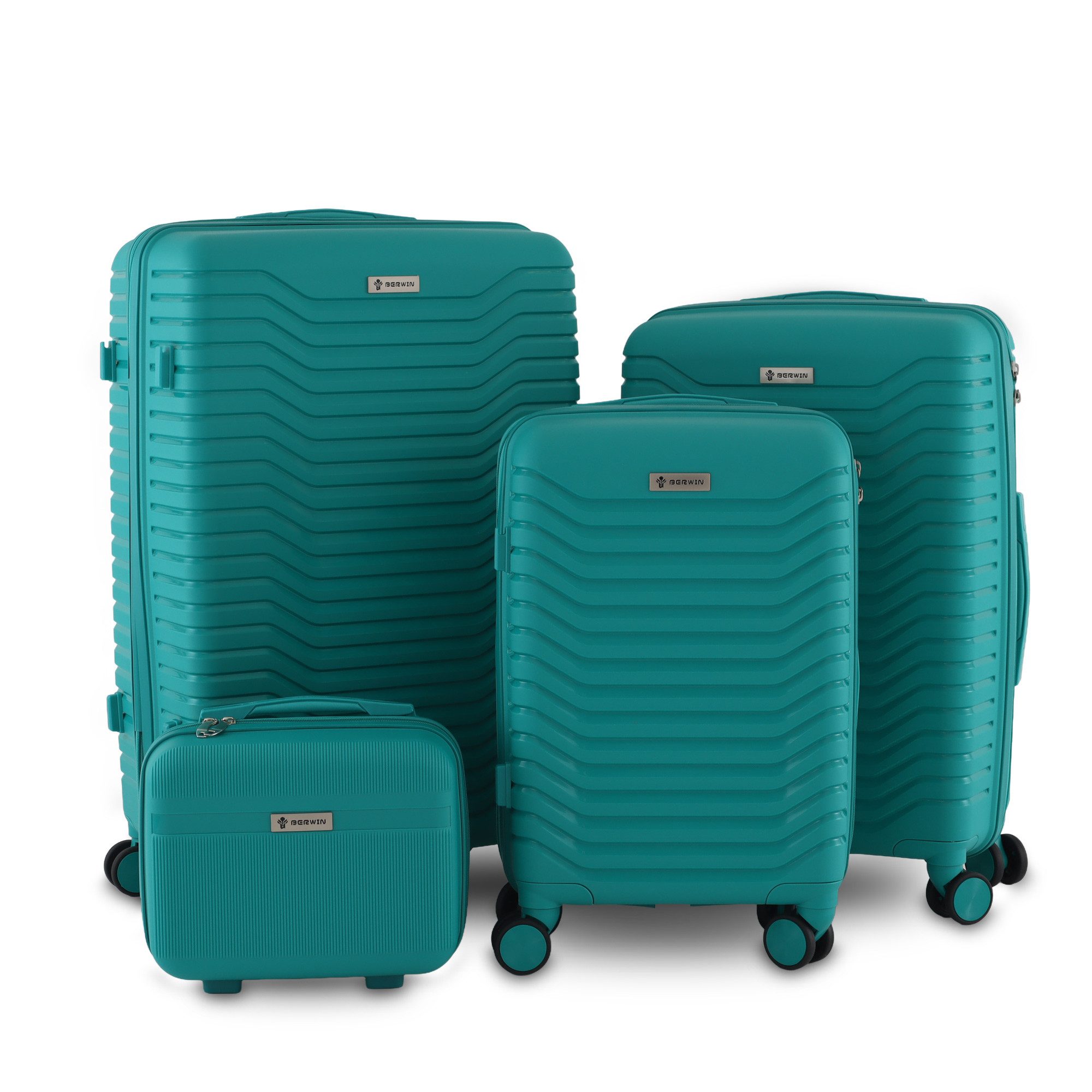 Trolleyset mit Beautycase Modell Calma Aqua Breeze