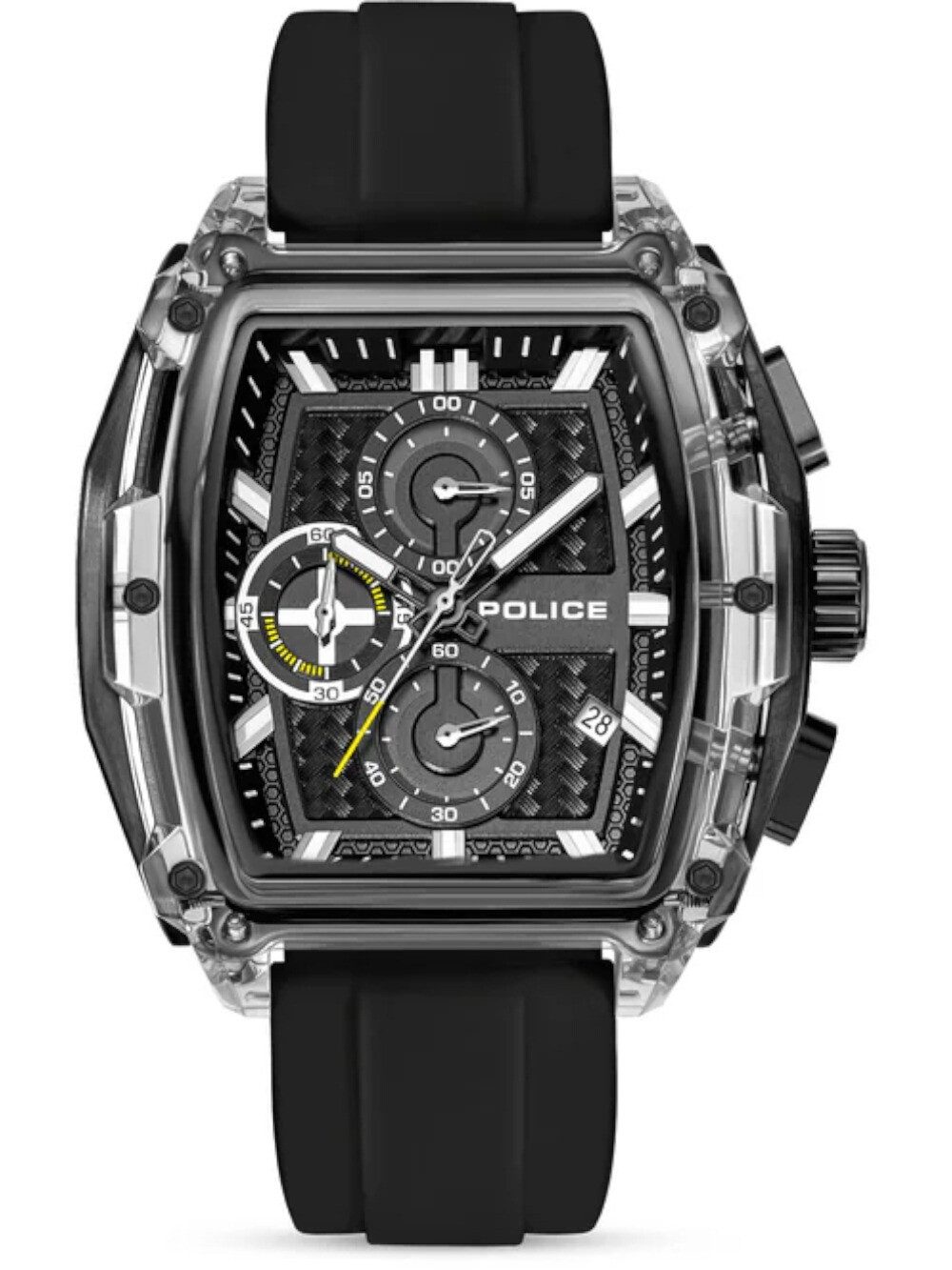 Police Quarzuhr Police PEWGO00778X4 Herrenuhr Clout Tank Chronograph Set 46mm 3ATM Police PEWGO00778X4 Herrenuhr Clout Tank Chronograph Set 46mm 3ATM