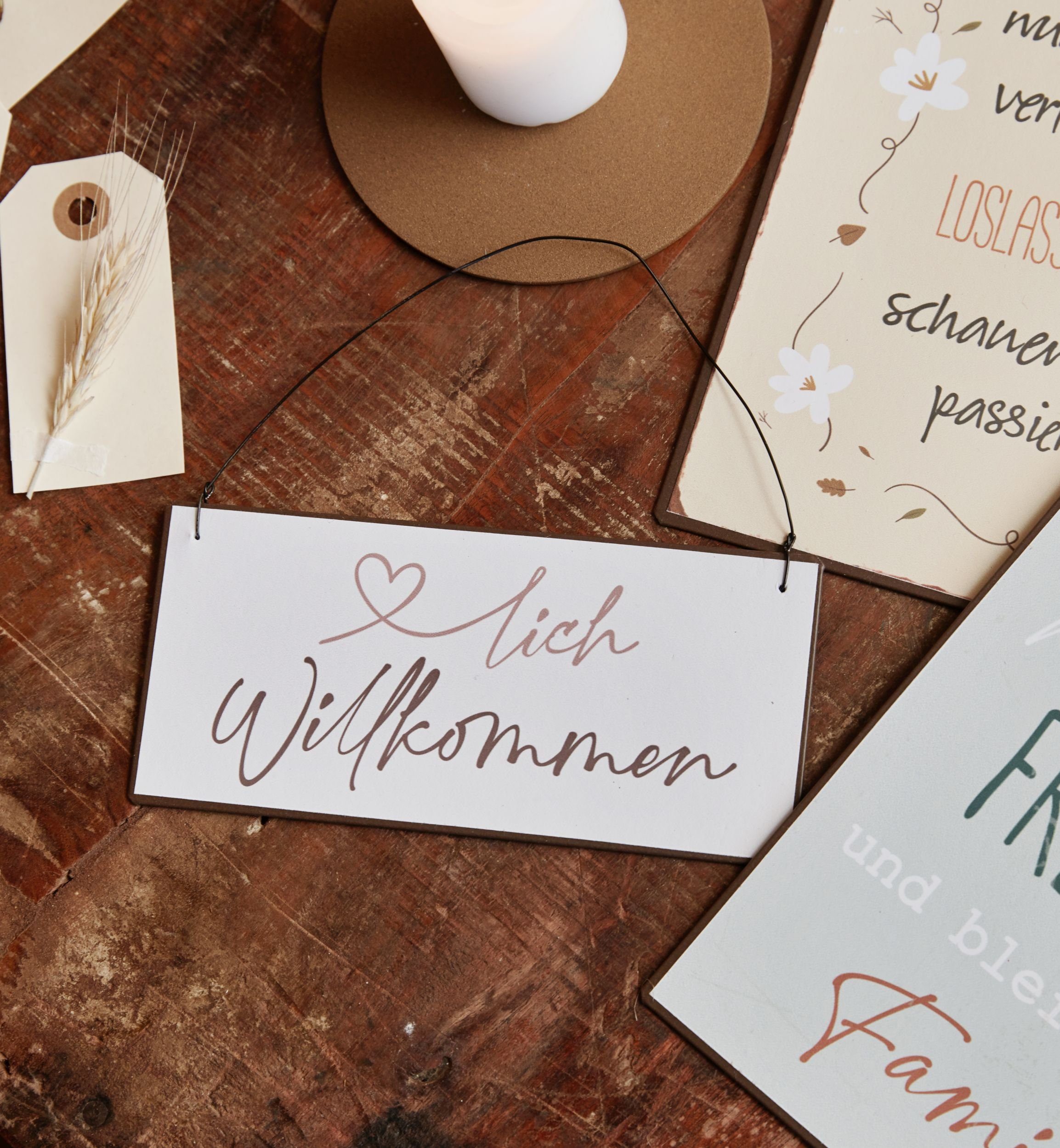 Ib Laursen Metallschild Ib Laursen - Schild Blechschild Metallschild "Herzl günstig online kaufen