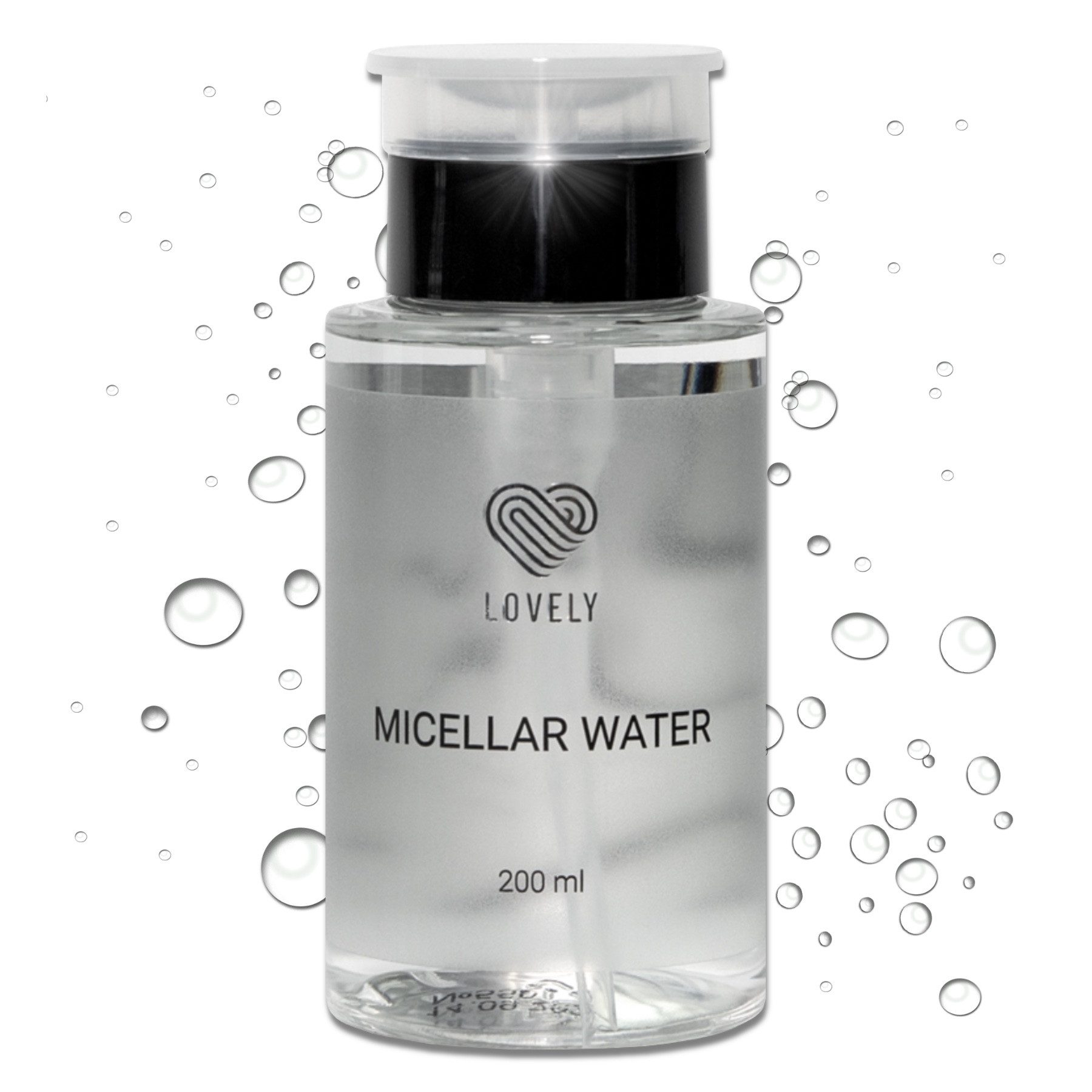 Lovely Gesichtswasser Mizellenwasser Wimpernverlängerung Wimpernreinigung Gesichtsreinigung, 1-tlg., Mizellenwasser, Make-Up, Makellose Reinigung, Sparsamer Spender