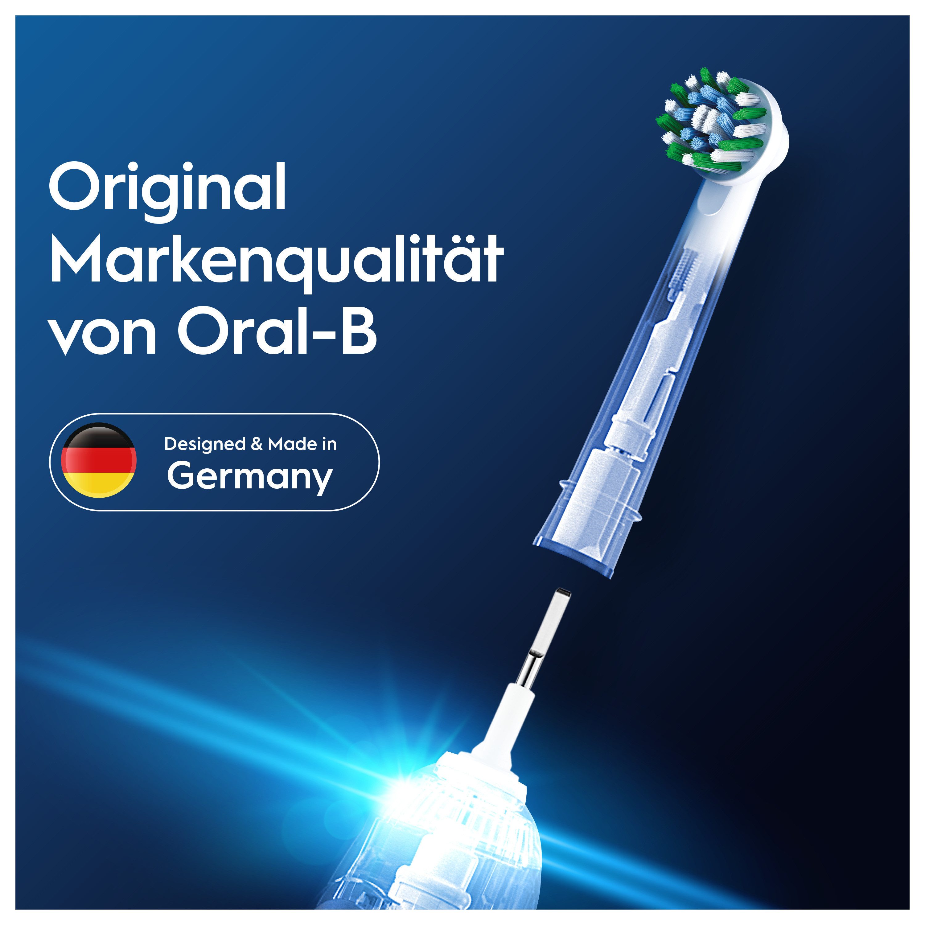 Oral-B Aufsteckbürsten Pro CrossAction, Zahnreinigung mit innovativen X-förmigen Borsten – Bild 4 von 5
