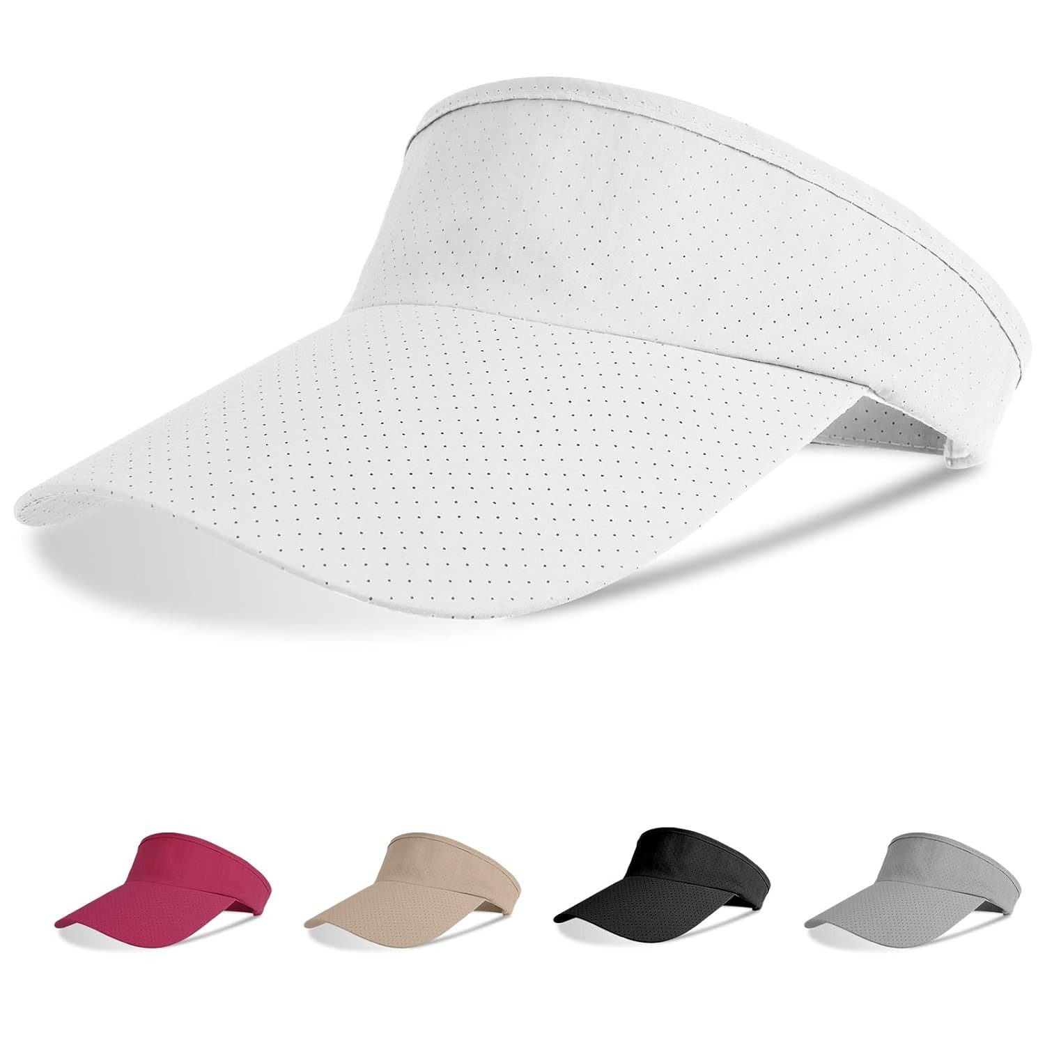 Zaewry Schirmmütze Visor Cap Herren und Damen, Atmungsaktiv und Schweißabsorbierend
