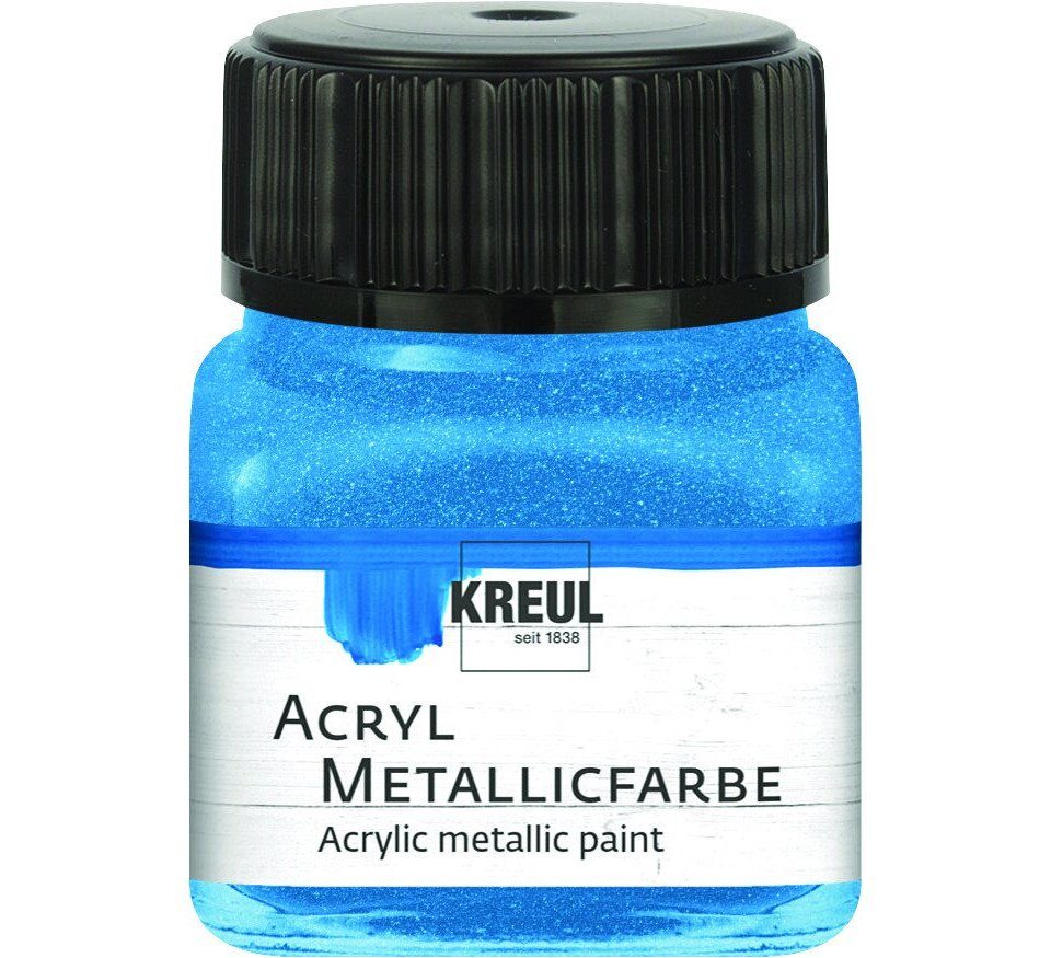Acrylfarbe Kreul Acryl Metallicfarbe blau 20 ml