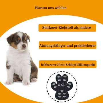 GelldG Hundekostüm Hund Pfotenschutz Robuste Anti-Rutsch, Selbstklebende Hund Schuhe