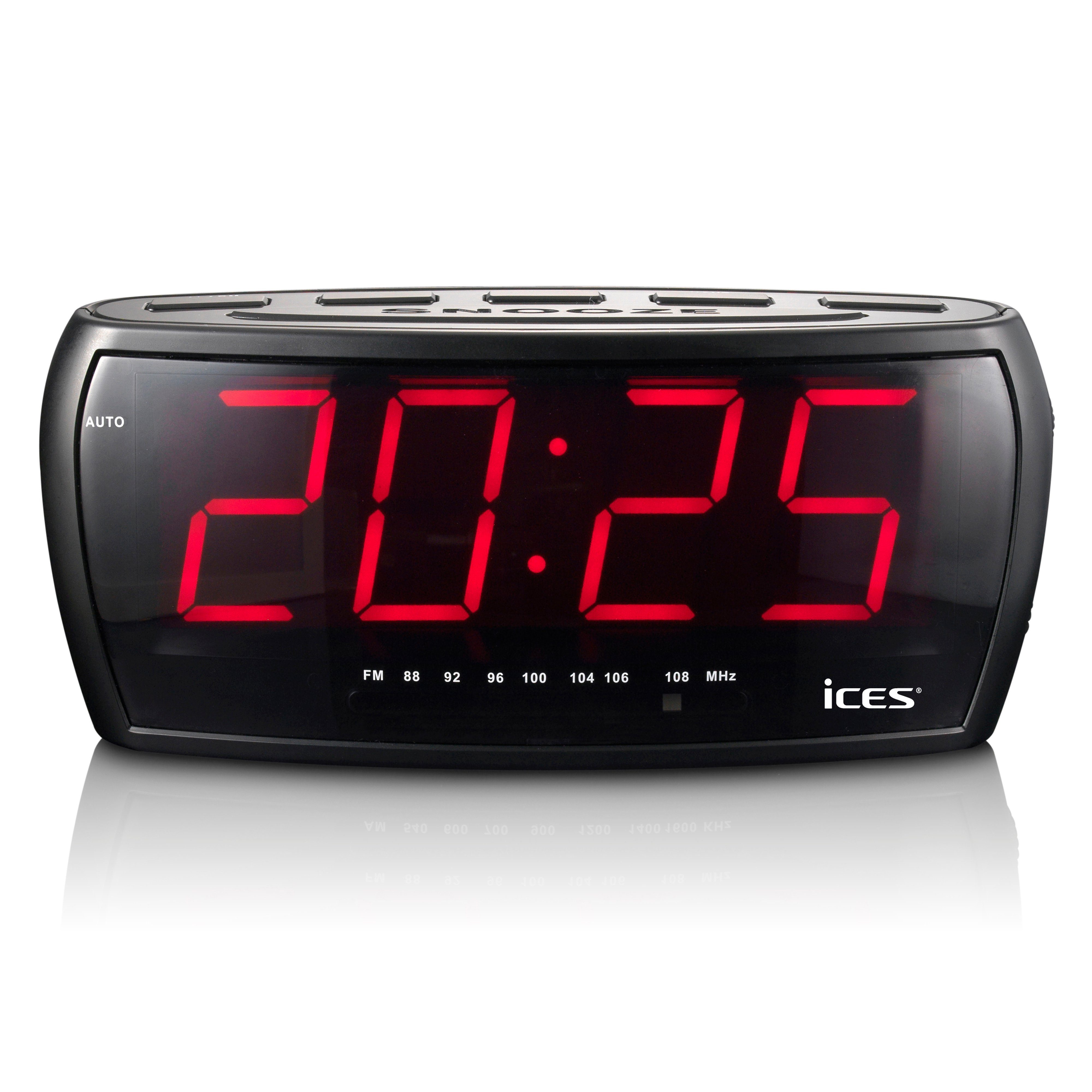 Lenco Radiowecker ICR-230-1 Design Uhrenradio, großes LED-Display, PLL-FM-T günstig online kaufen