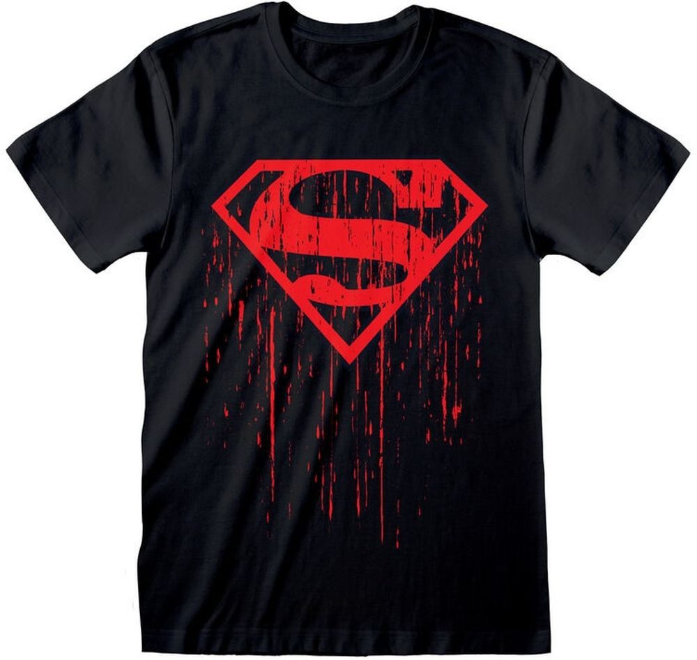 Superman T-Shirt Dripping Symbol T-Shirt