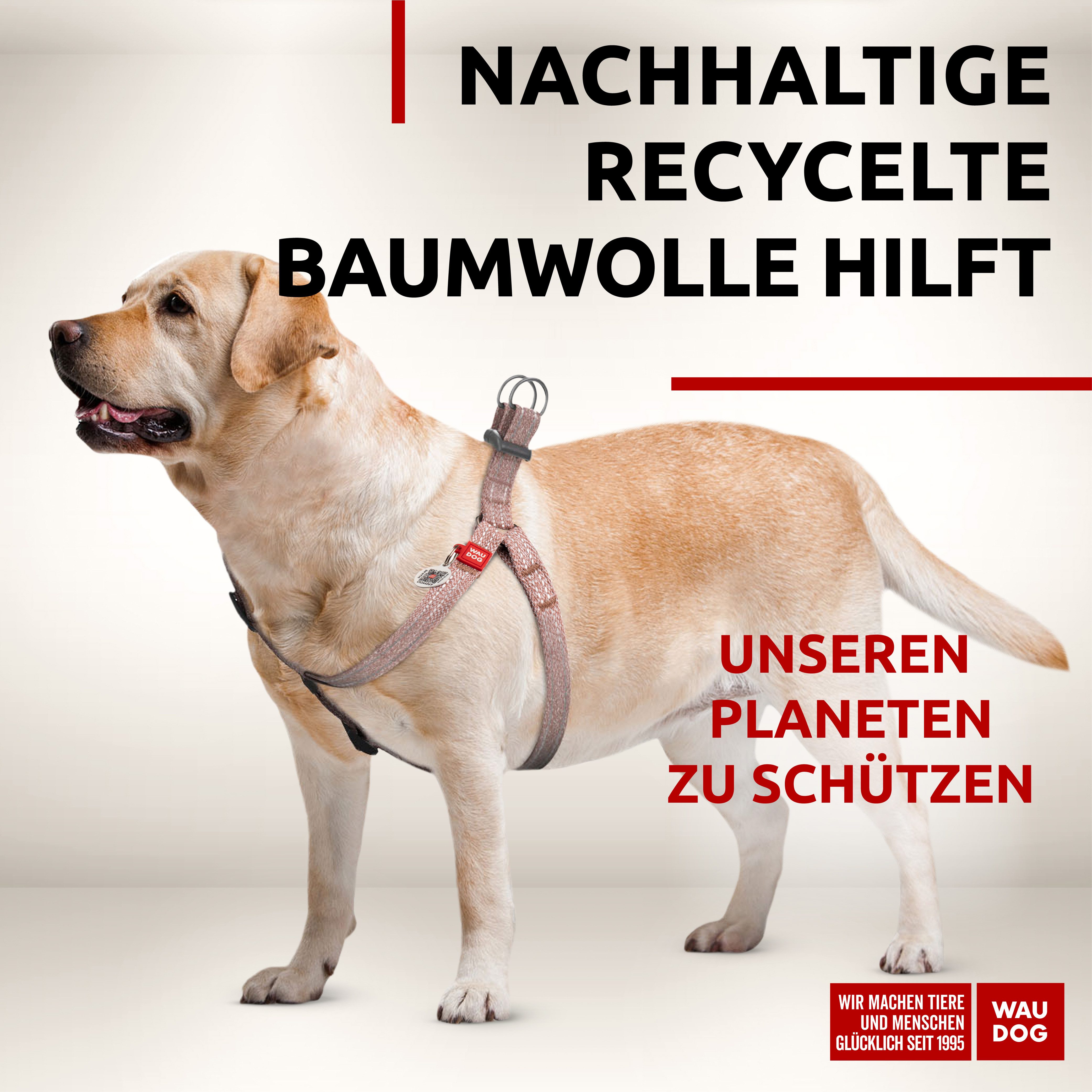 WAUDOG Hunde-Geschirr Brustgeschirr verstellbar reflektierend, Recycelte günstig online kaufen