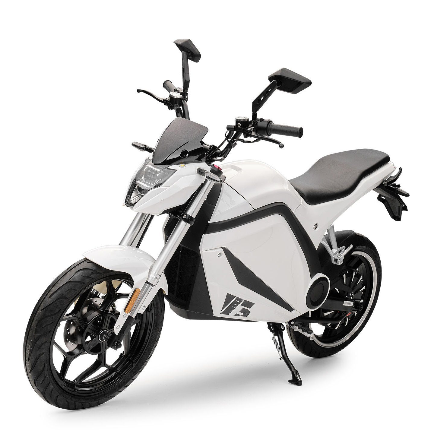 Burnout E-Motorroller Motorrad V3 Weiß, 3000 W, 45 km/h, Leistungsstarker Bürstenloser Elektromotor