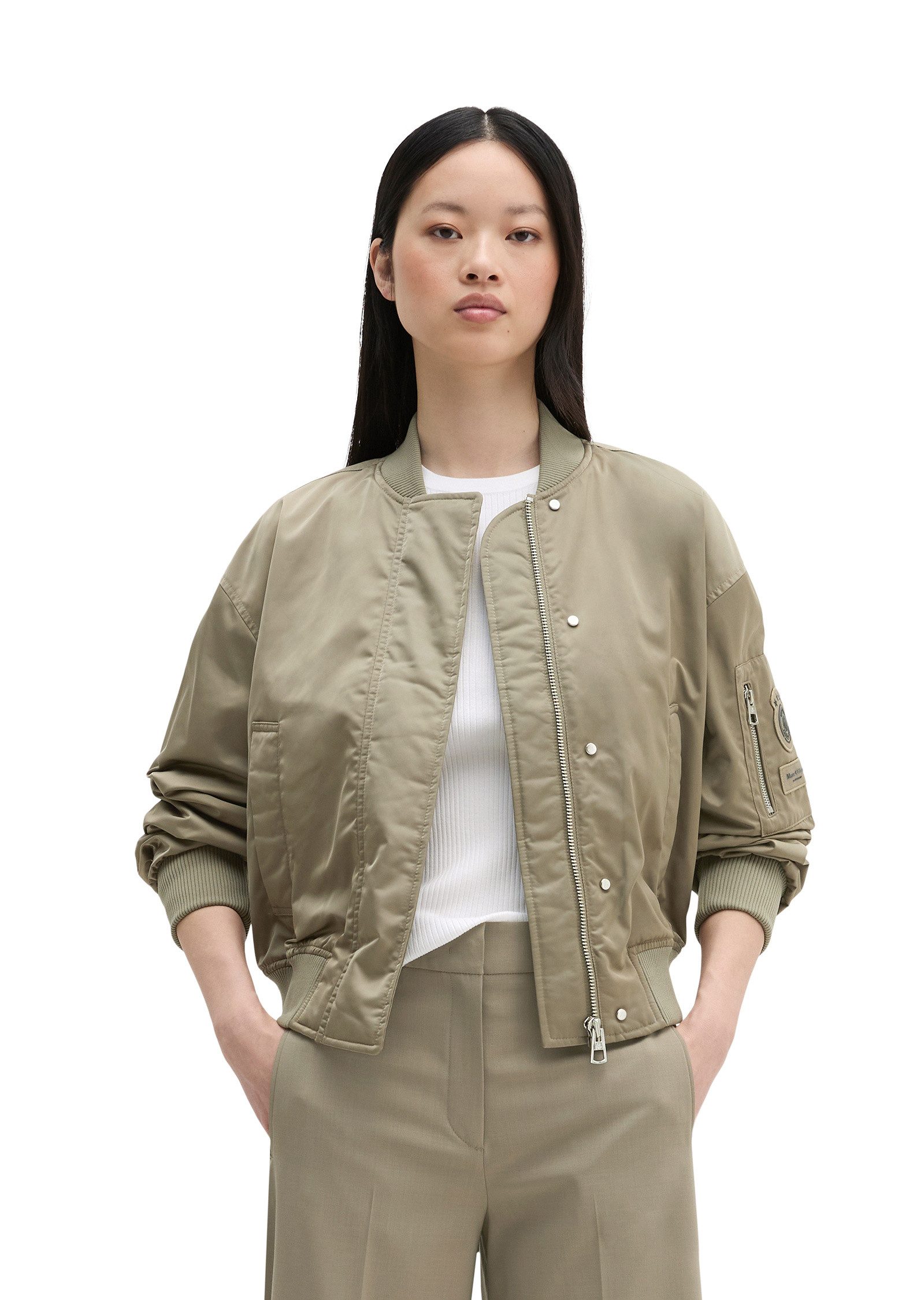 Outdoorjacke aus recyceltem Polyester-Twill