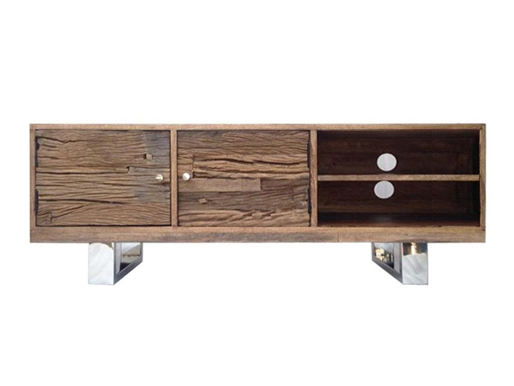 WOLF MÖBEL Sideboard (130x40x45), SLEEPER Lowboard mit 2 Türen / 2 Ablagen