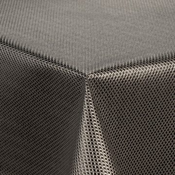 laro Tischdecke Wachstuch-Tischdecken Weihnachten Carbon Schwarz Grau rechteckig