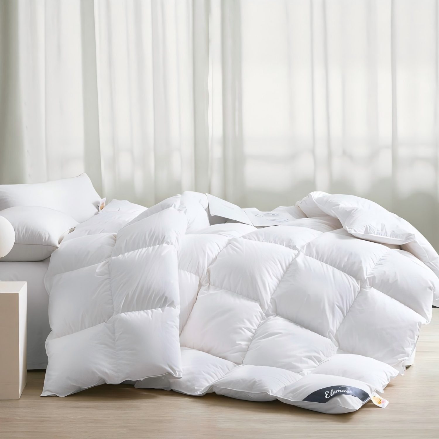 Elemuse Federbettdecke Ganzjahre Bettdecken 135x200cm, 155x220cm, 200x200cm günstig online kaufen