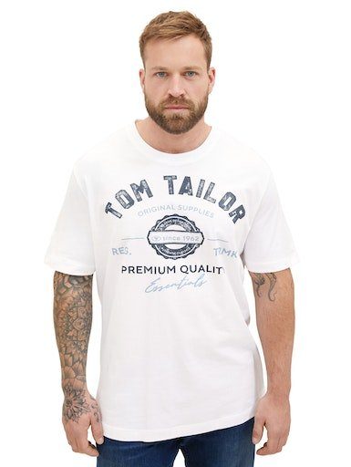 TOM TAILOR PLUS T-Shirt in großen Größen White