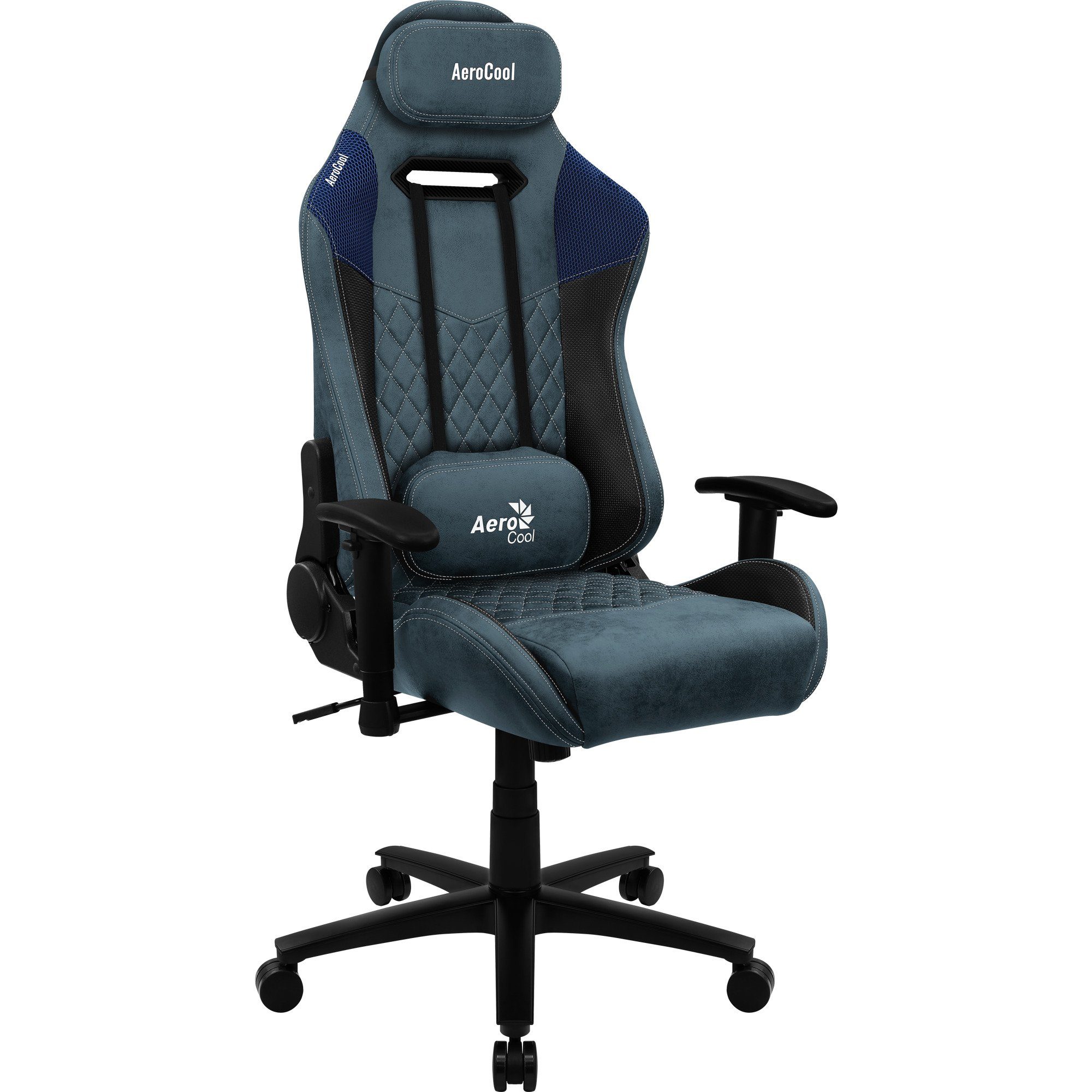 DUKE, Aerocool Gaming-Stuhl, (Steel Blue) Gaming-Stuhl Aerocool