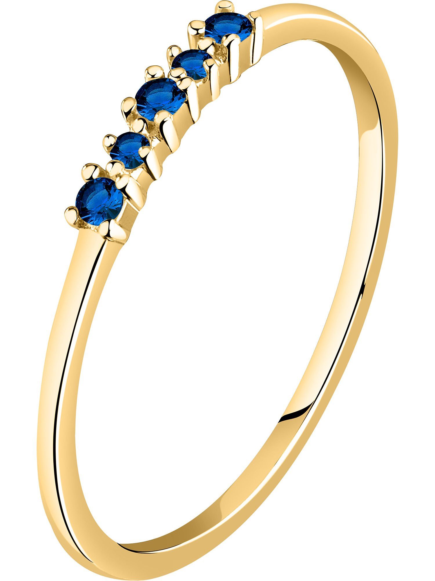 Live Diamond Diamantring, Saphir (synthetisch), Lab günstig online kaufen