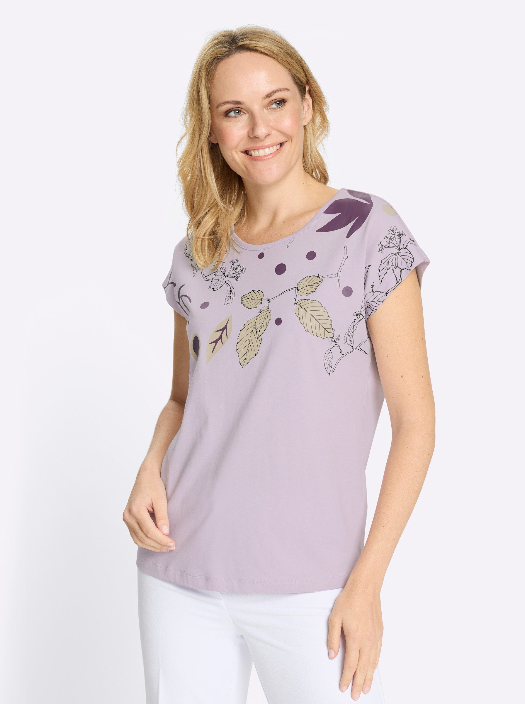 Sieh an! T-Shirt Rundhals-Shirt Extra kurz