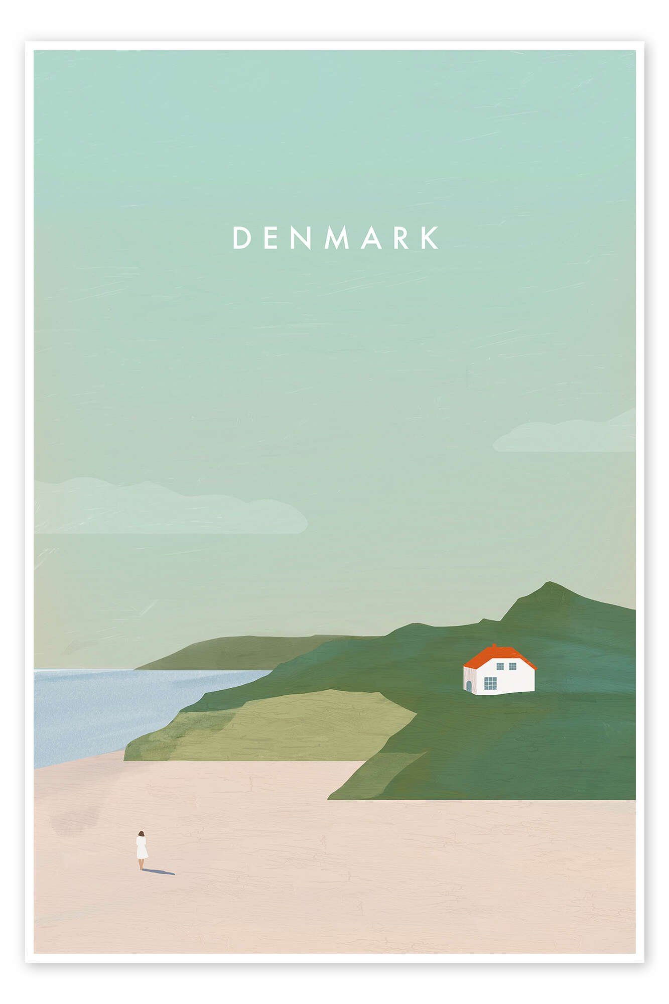 Posterlounge Poster Katinka Reinke, Dänemark, Minimalistisch Grafikdesign