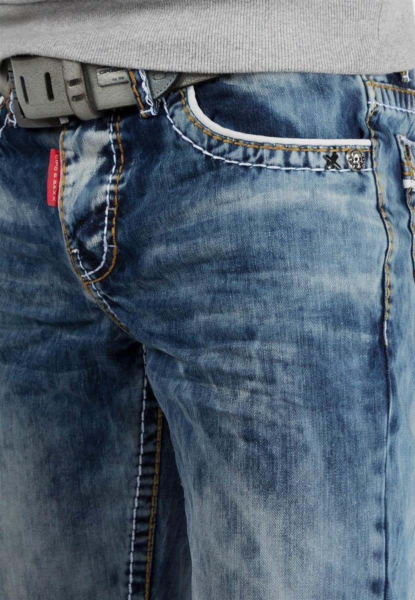 Regular-fit-Jeans Herren Regular Fit Jeans Stonewashed BA-CD148