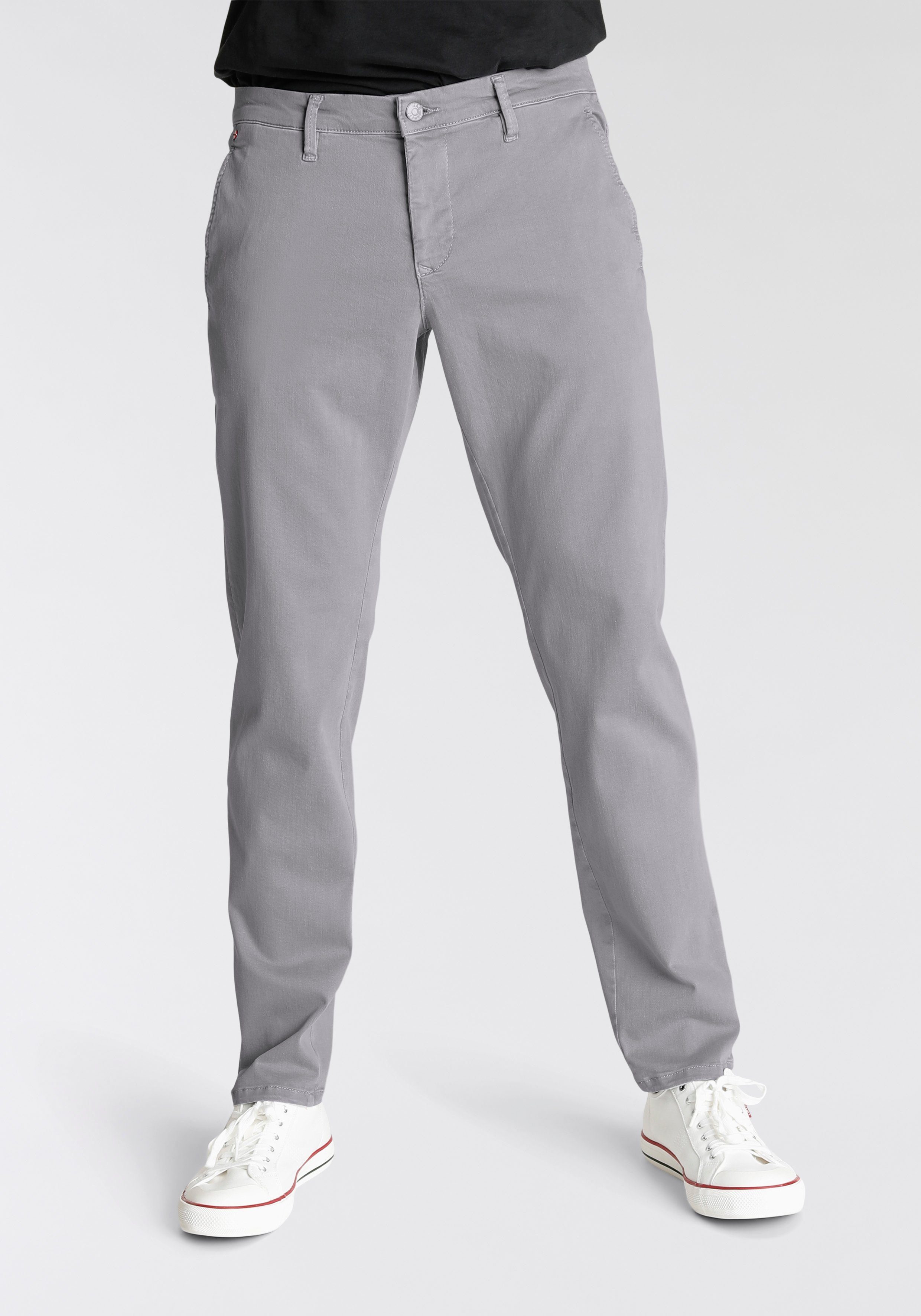 Mit silver Driver grey MAC typischen den Chino-Taschen Chinohose