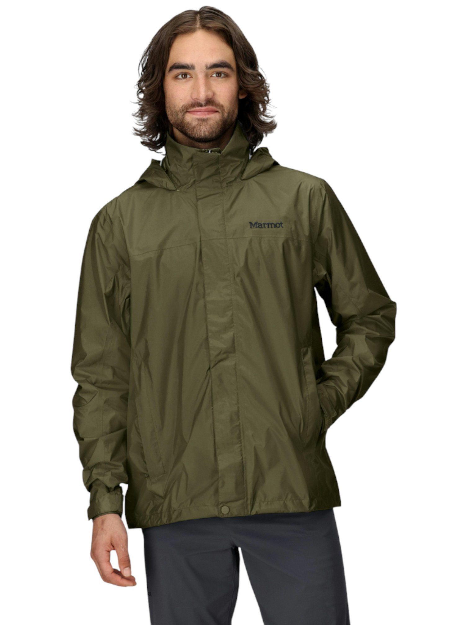 Marmot Regenjacke PreCip Eco (wasserdicht, atmungsaktiv, PFC-frei) 2025 grün Herren
