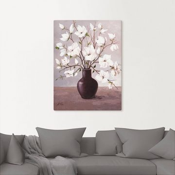 Artland Leinwandbild Magnolien, Blumen (1 St), auf Keilrahmen gespannt