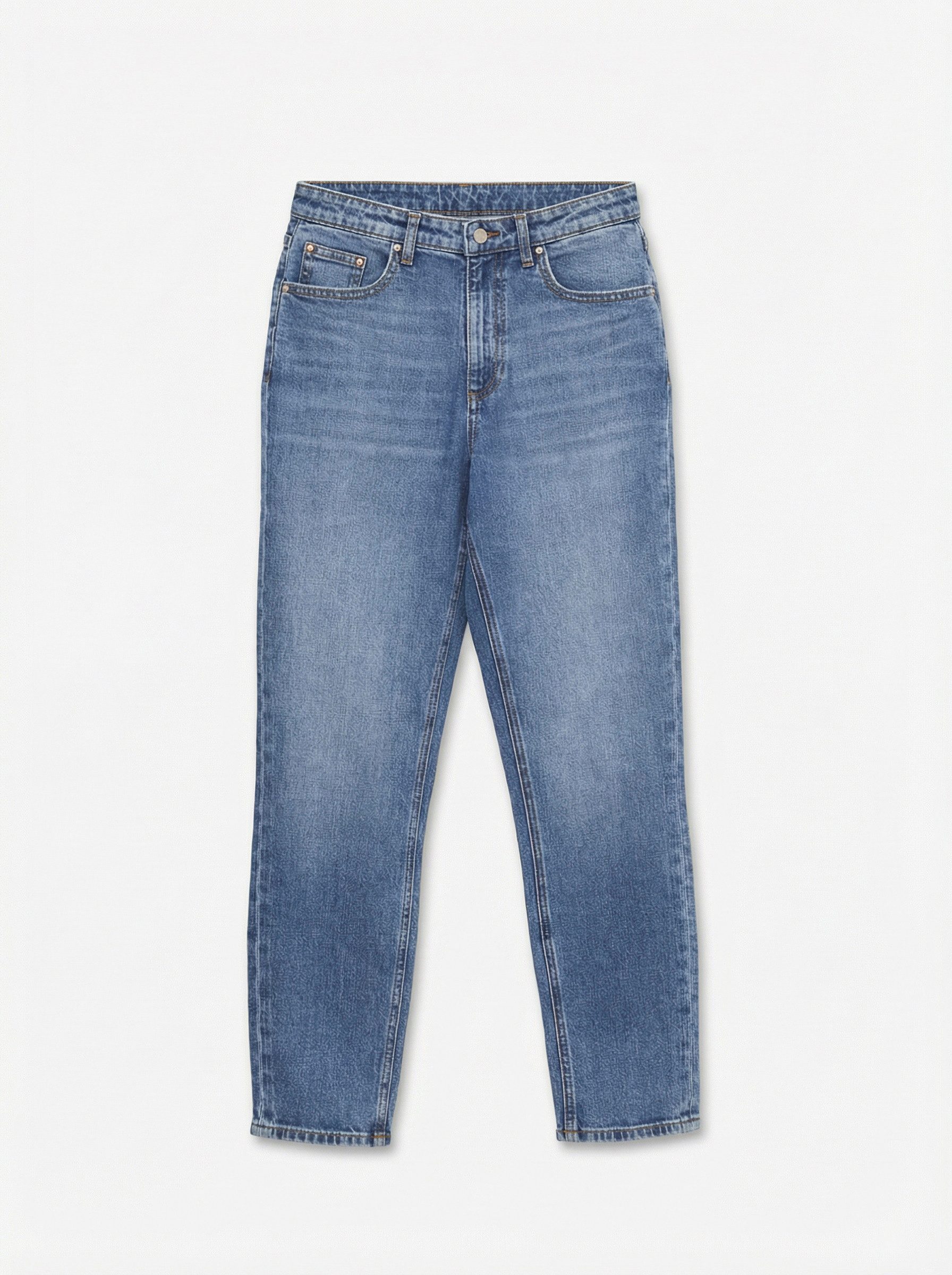 Vero Moda Mom-Jeans VMNICKIE HR MOM JEANS BLUE MIX NOOS Baumwollmischung, high waist, loose fit – Bild 4 von 5