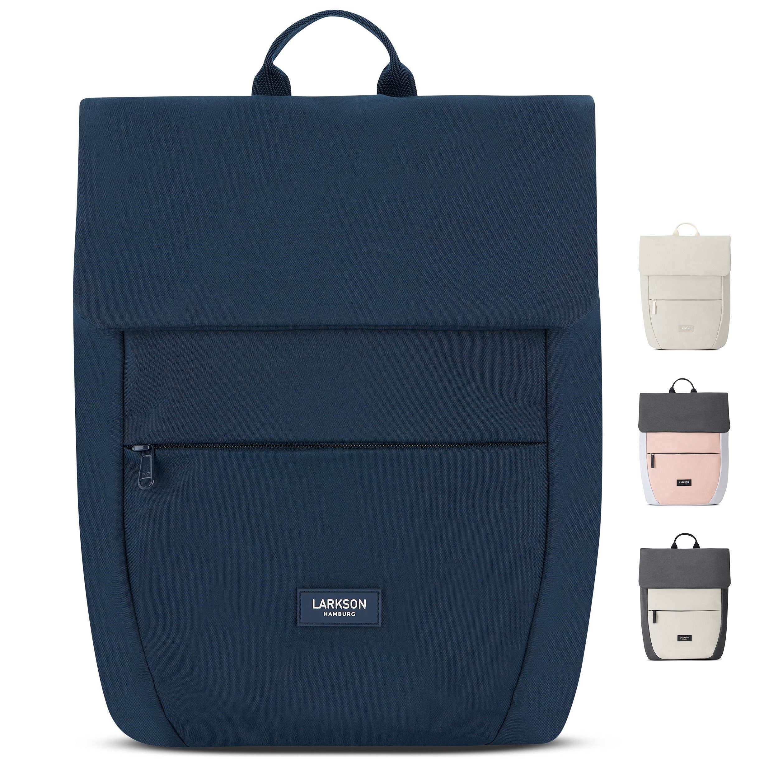 LARKSON Cityrucksack Ronja Laptop Rucksack Damen Herren Klein Elegant (1-tlg), Magnetverschluss, Laptopfach, Wasserabweisend