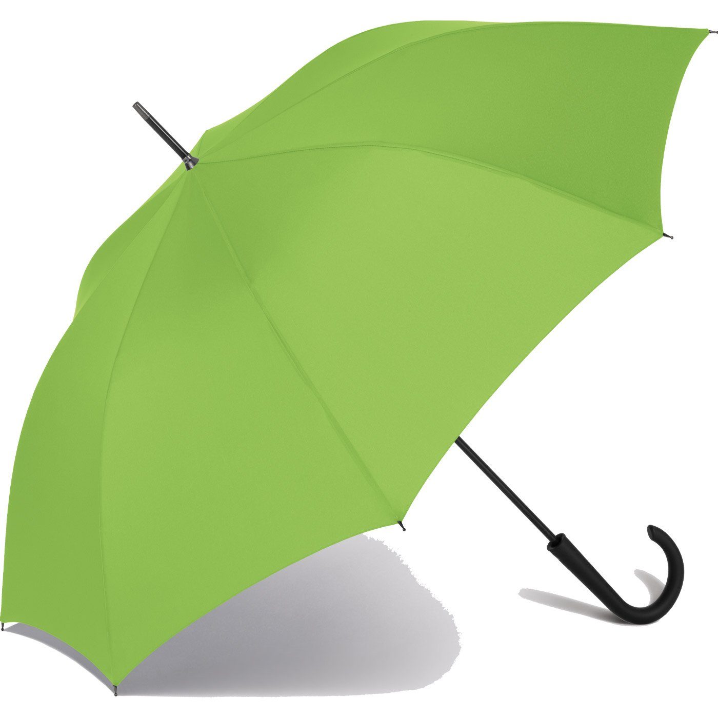RS-Versand Auslöseknopf mit großer Regenschirm Auf-Automatik, integrierter Stahl-Fiberglas-Gestell, Langregenschirm limette stabiler