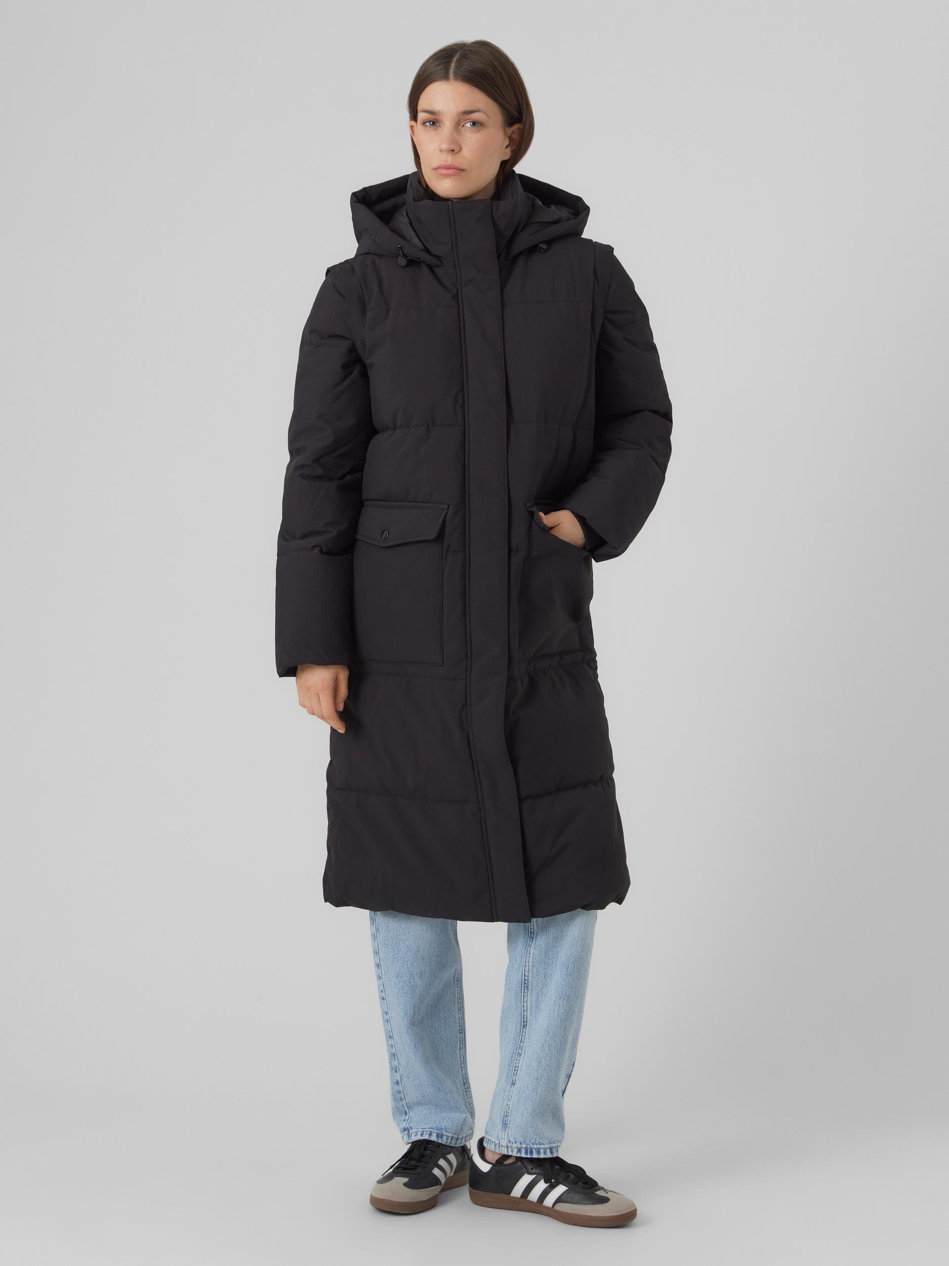 Vero Moda Steppmantel VMMADELYN LONG COAT NOOS auch als Weste tragbar