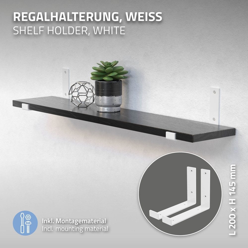 ML-DESIGN Wandregalhalter Regalhalterung L-Form aus Metall, günstig online kaufen