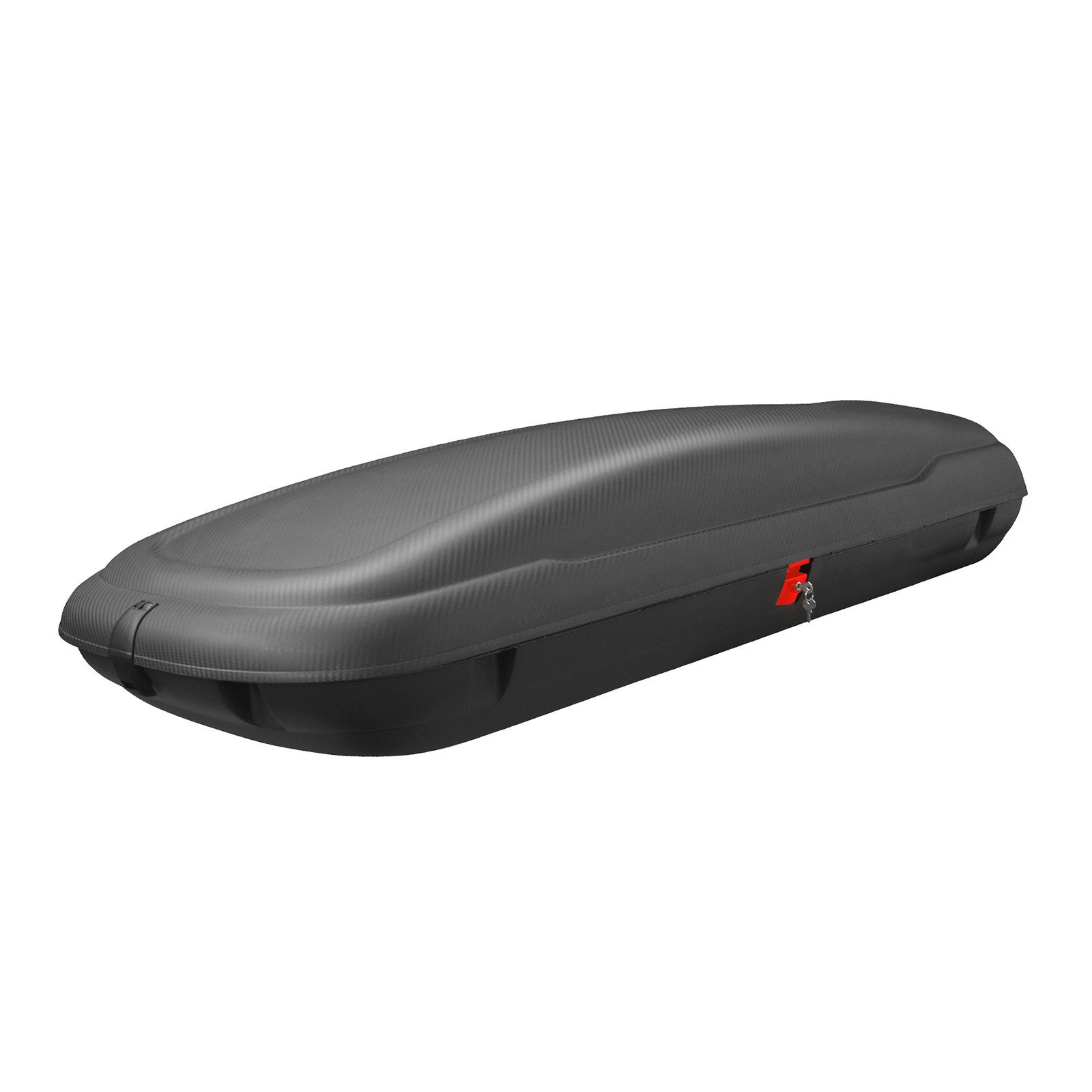 COSTWAY Dachbox, 480L, mit Zentralverriegelung & Gurten, 201x79x38cm