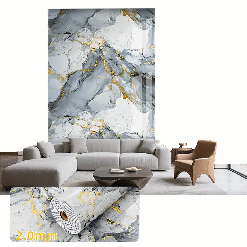 Coonoor Fliesenaufkleber Küchenrückwand selbstklebend, Spritzschutz Küche klebefliesen 40X300cm (1 St), Fliesen-Folie für Bad & Küche, entfernbare Klebe-Folie
