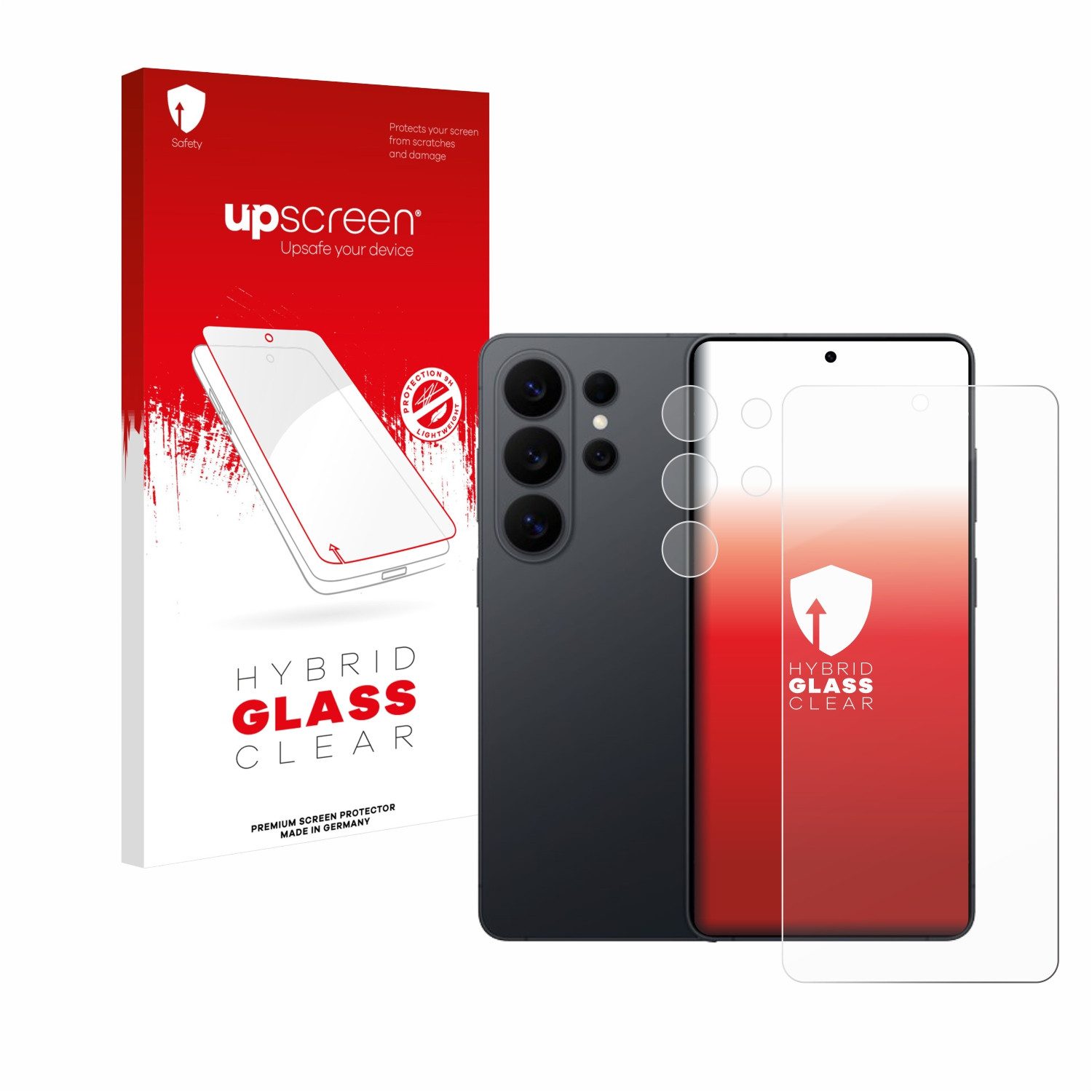 upscreen Displayschutzglas Folie für Samsung Galaxy S26 Ultra (Display+Kamera), Schutzfolie Glas Panzer Display Schutz klar