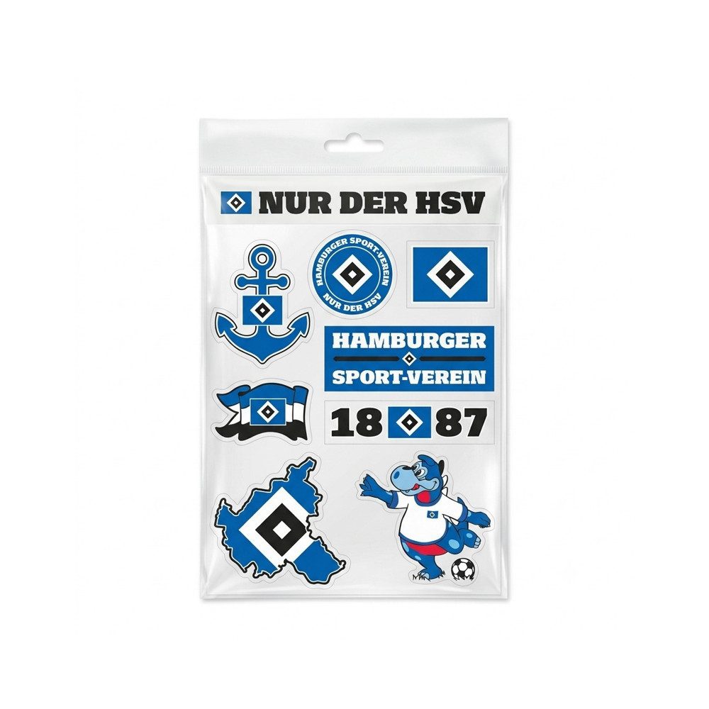 VertriebsArena GmbH Aufkleber HSV Aufkleber-Set 10-tlg.
