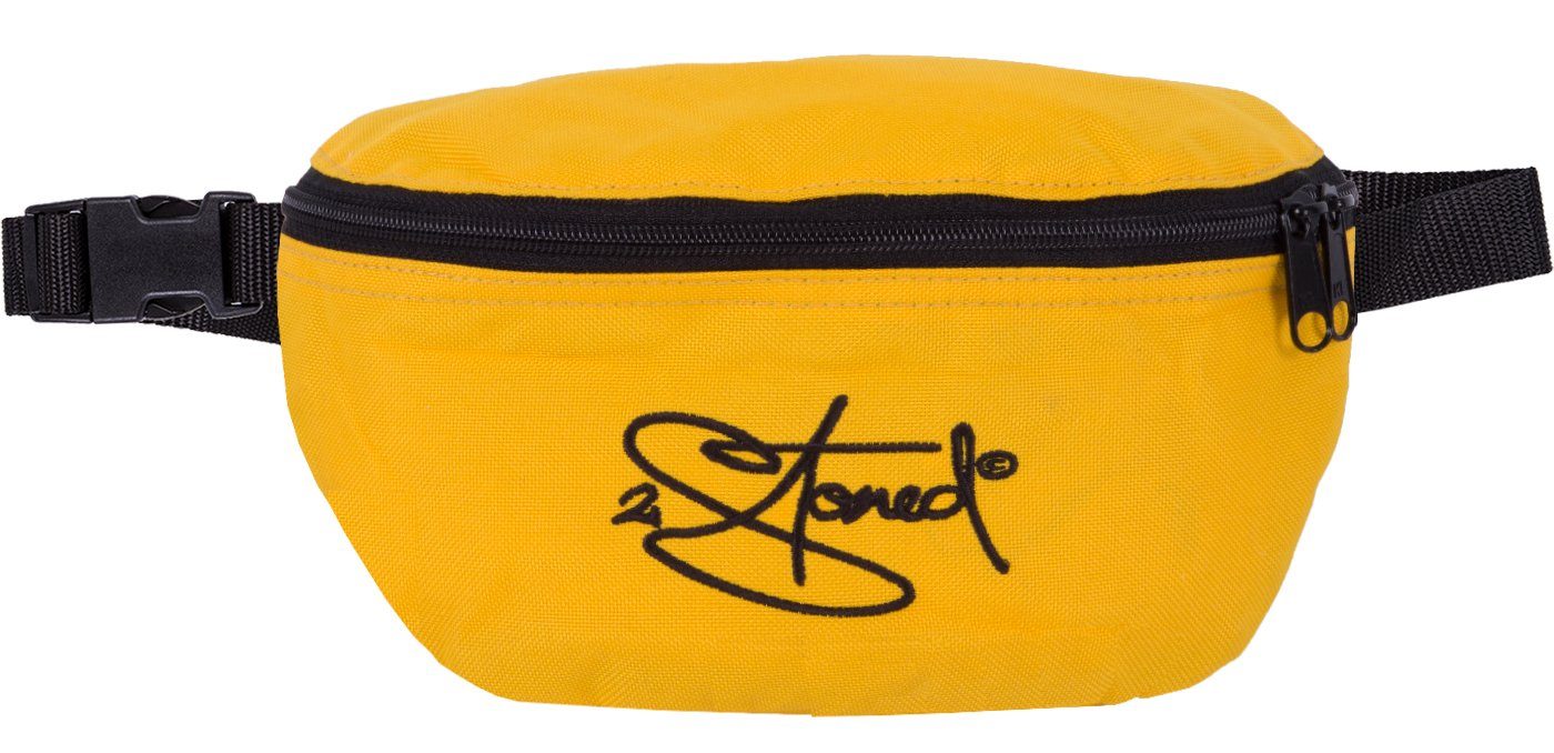 und für Kinder, Stick Reißverschlussfach auf Hüfttasche mit mit Bauchtasche der Classic 2Stoned Erwachsene Gelb Rückseite