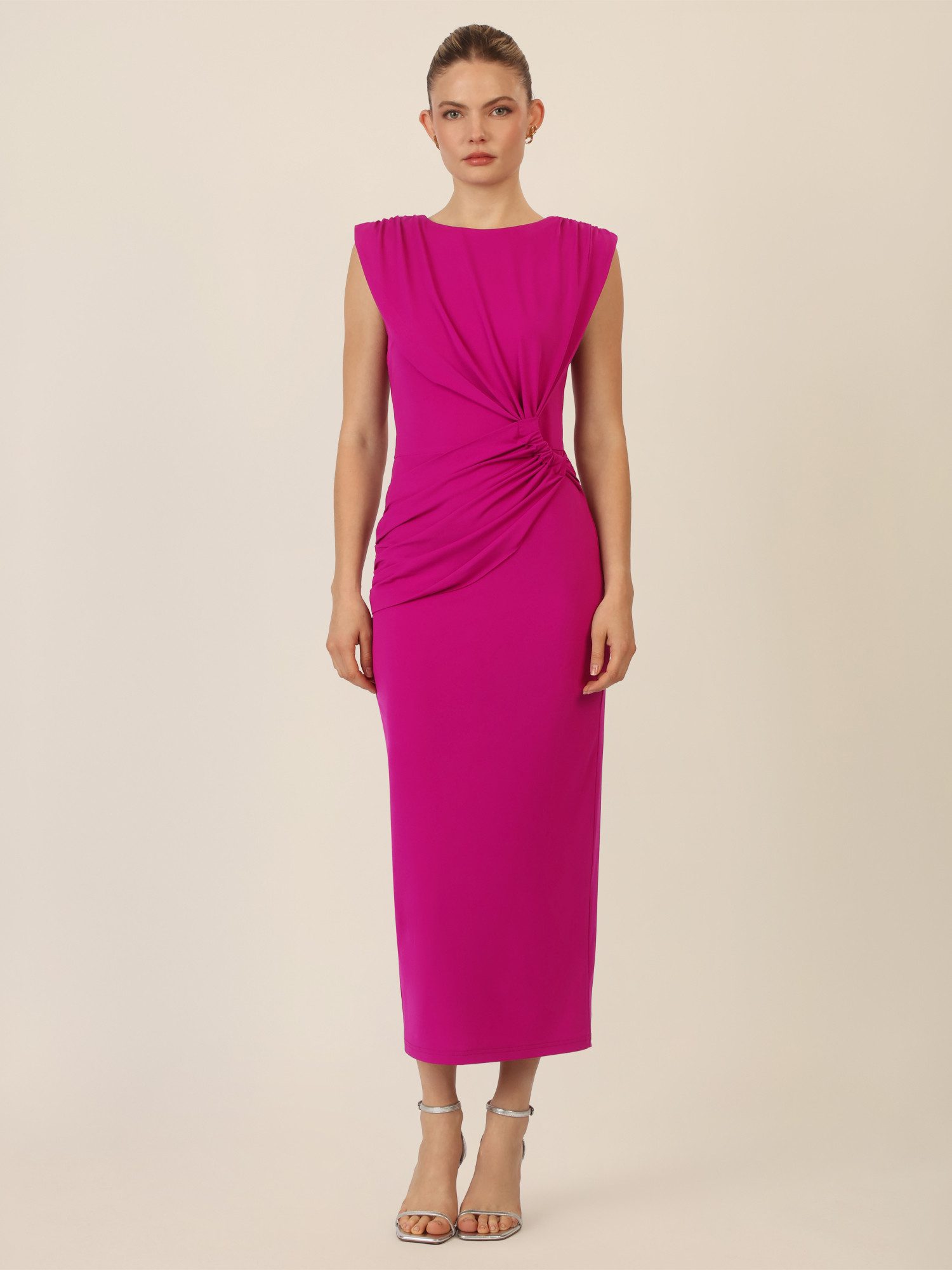 Apart Midikleid mit Drapierung und Raffdetail günstig online kaufen