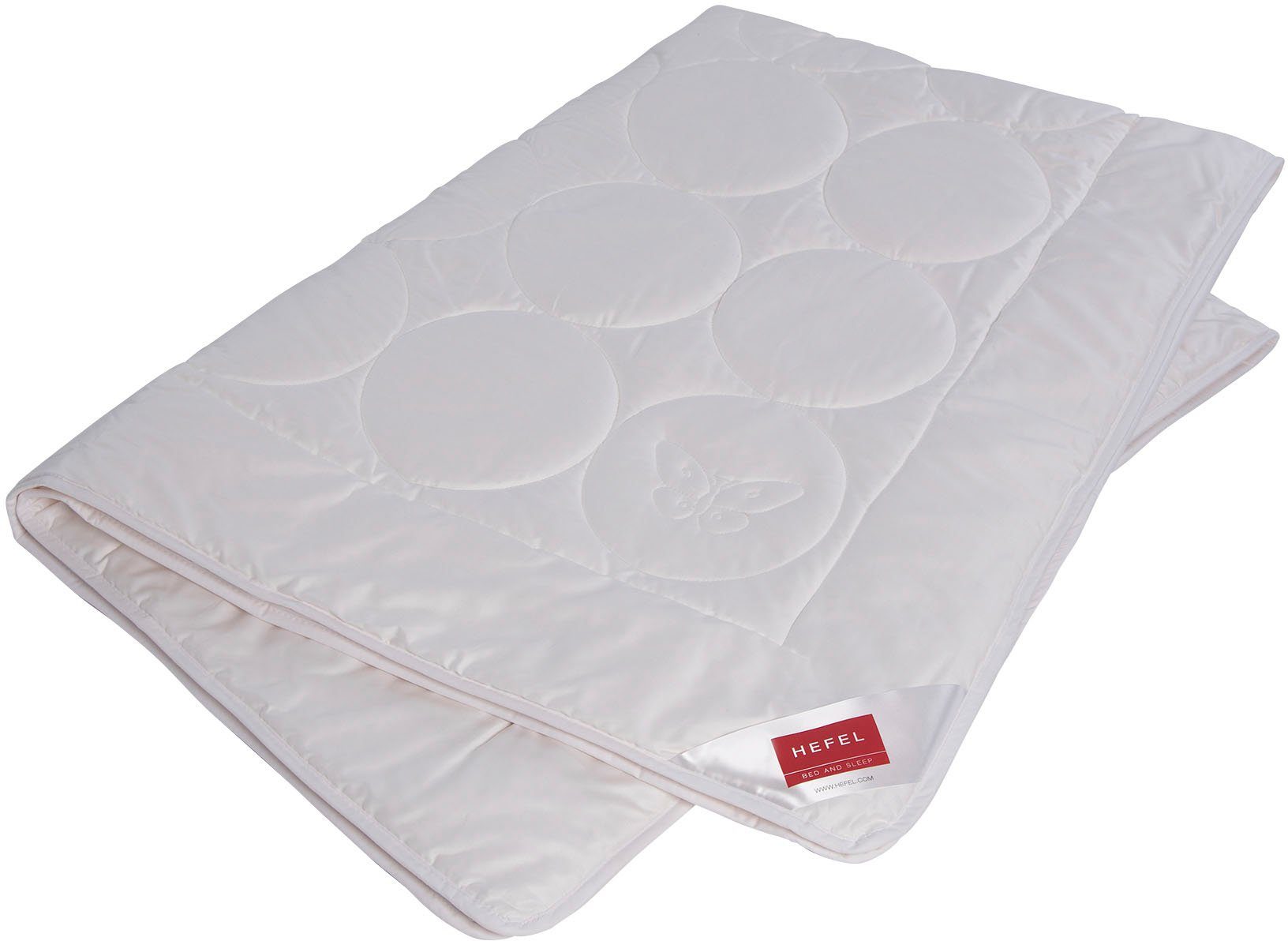 Hefel Naturfaserbettdecke Silk Dream, Bezug: 100% Baumwolle