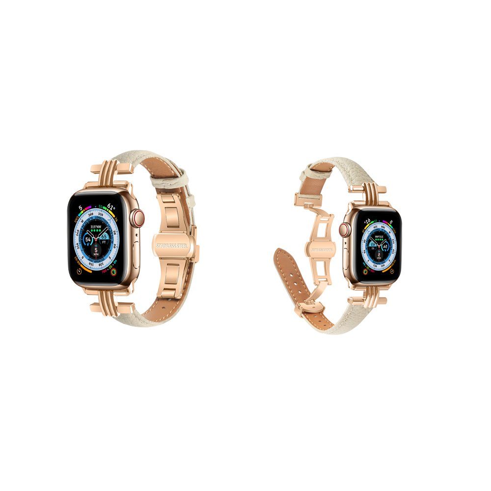 Rosa Apple Armband 45mm 49mm FELIXLEO 42mm, Uhrenarmband mit 44mm Watch Kompatibel