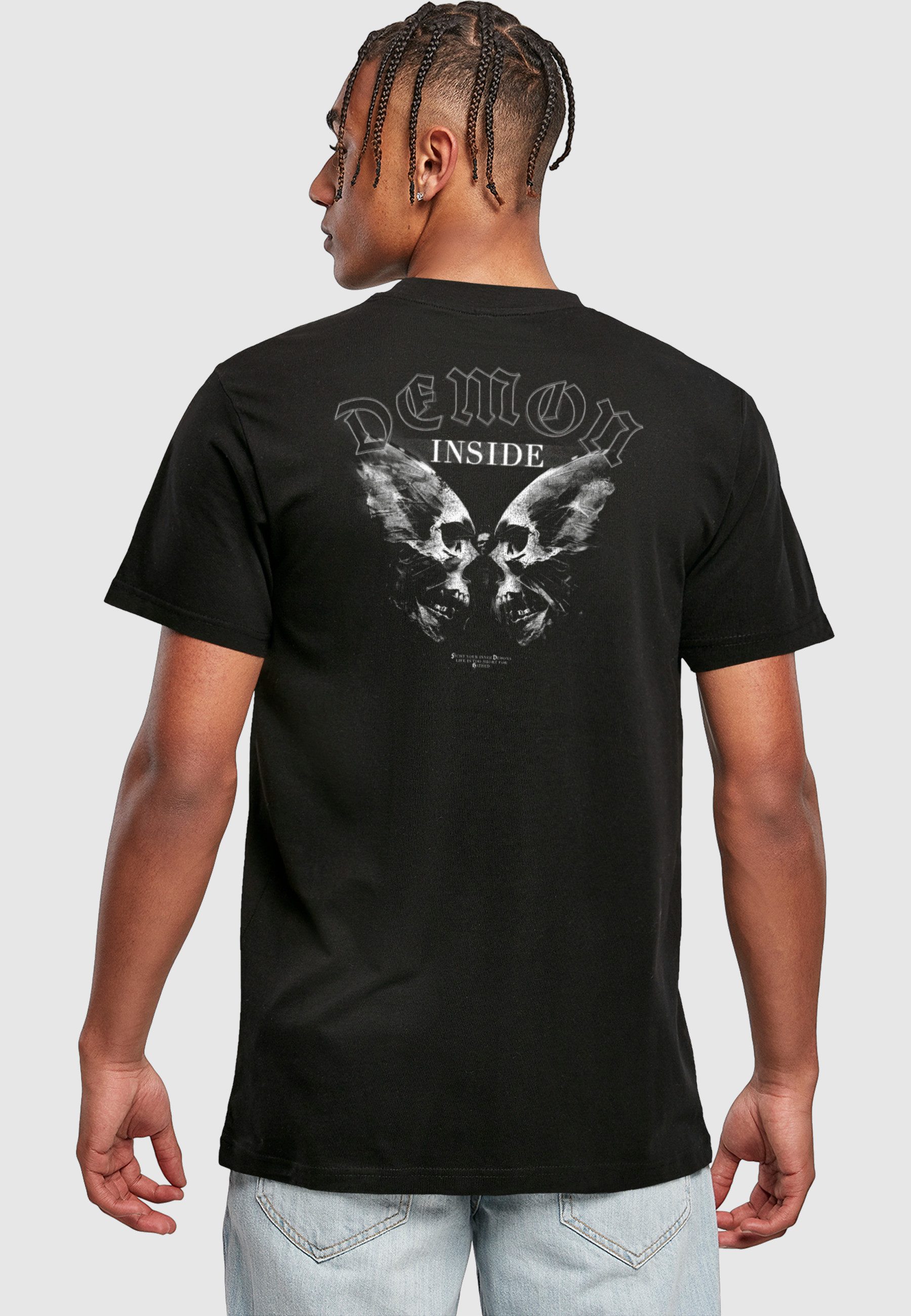 MisterTee T-Shirt MisterTee Skull Butterfly Tee (1-tlg)