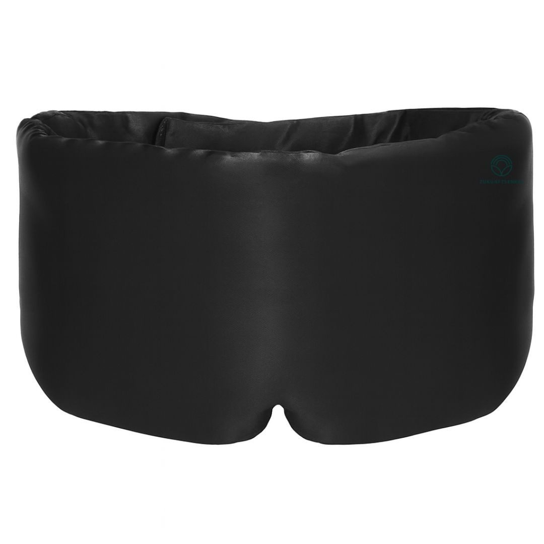 ZUKUNFTSENKEL Schlafmaske Schlafmaske aus Seide 100% Dunkelheit, Druckfrei & atmungsaktiv, Schlafbrille mit verstellbarem Klettverschluss, Perfekt für Seitenschläfer & Reisen