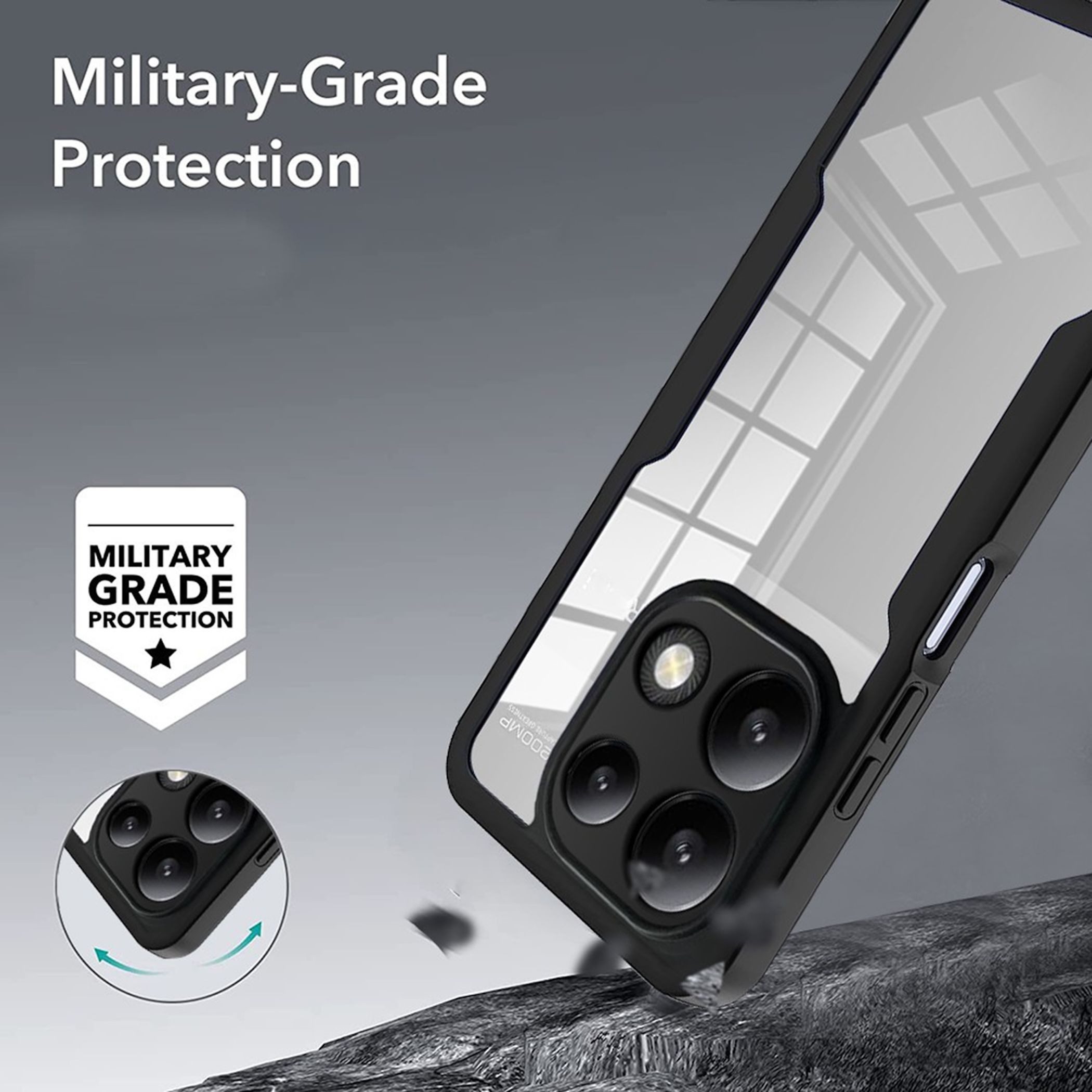Wigento Handyhülle 360 Grad für Xiaomi 17 mit Display & Kameraschutz Bumper Lila 6,36 Zoll, 360 Grad Schutz, stoßdämpfend, robust